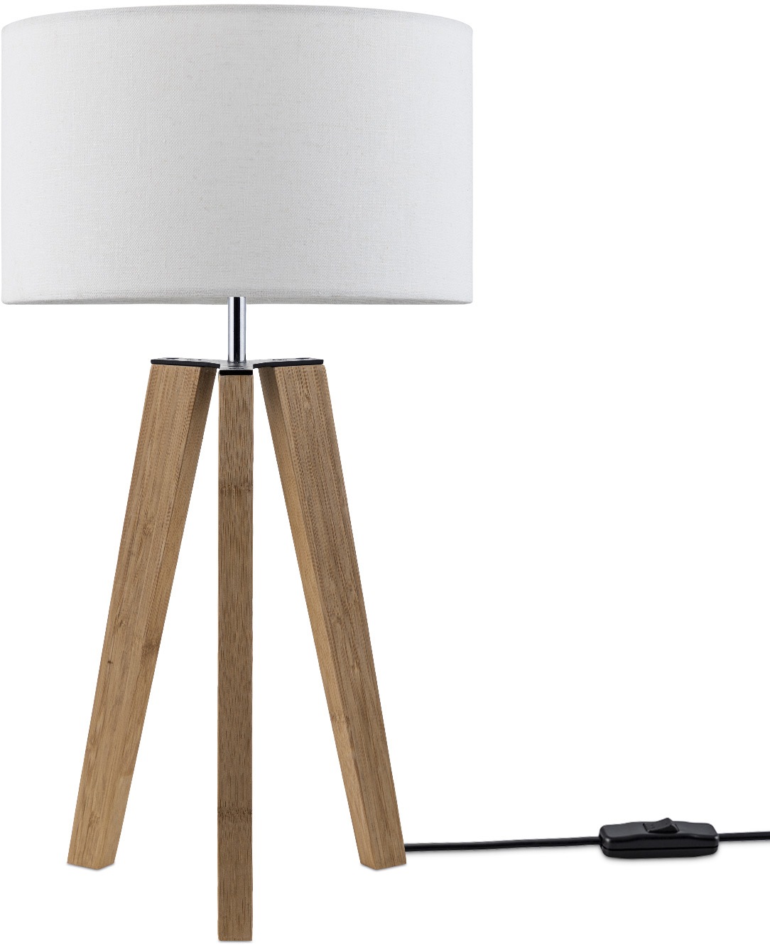 Paco Home Tischleuchte »Canvas uni Color«, 1 flammig, Leuchtmittel E27   oh günstig online kaufen