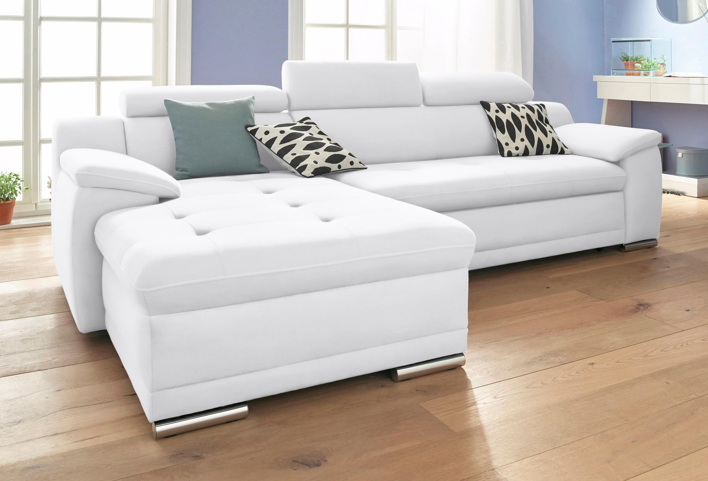 sit&more Ecksofa »Andiamo L-Form«, wahlweise mit Bettfunktion, inklusive Ko günstig online kaufen