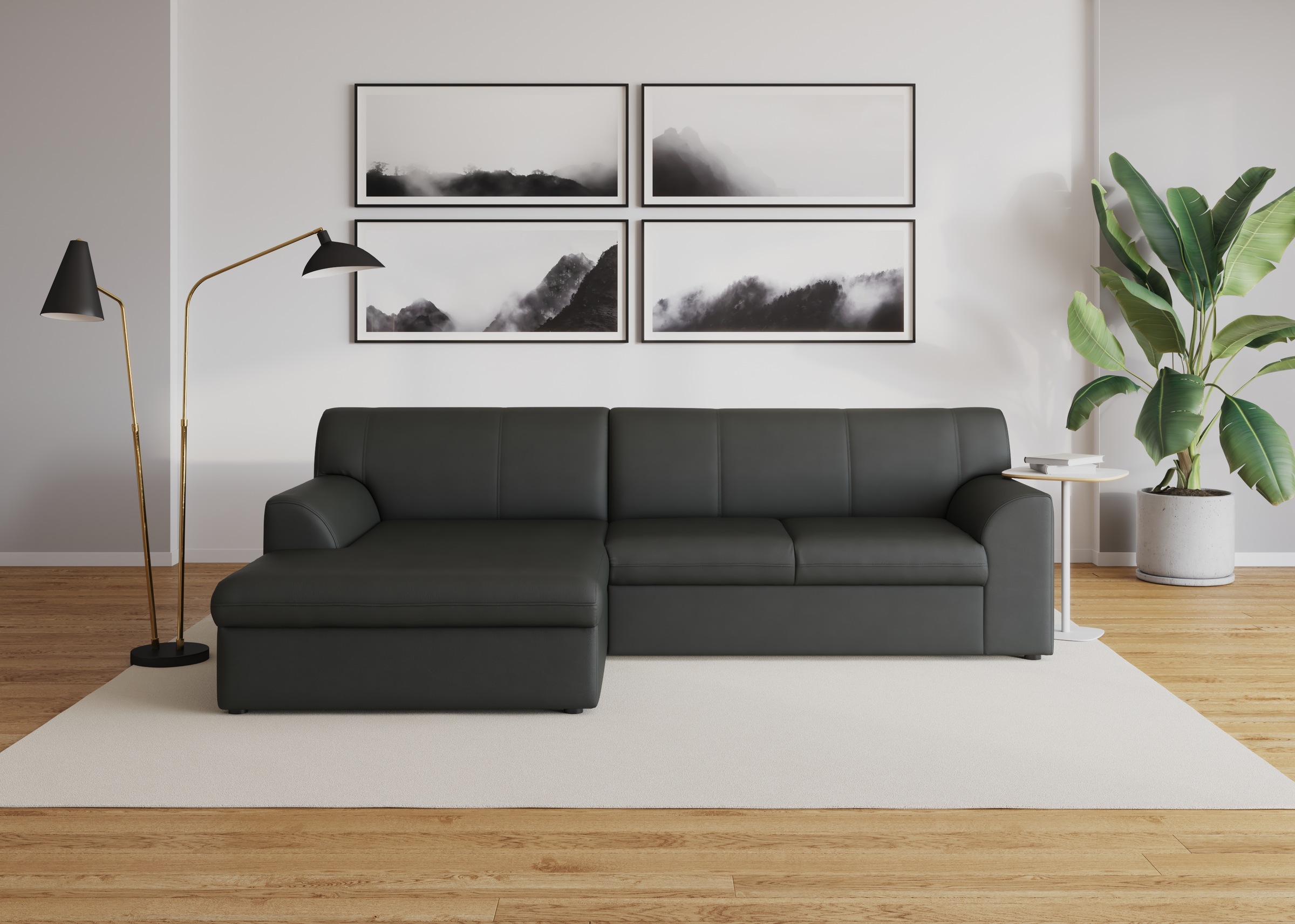 DOMO collection Ecksofa »Topper, elegant und zeitlos, kompaktes Stellmaß 24 günstig online kaufen