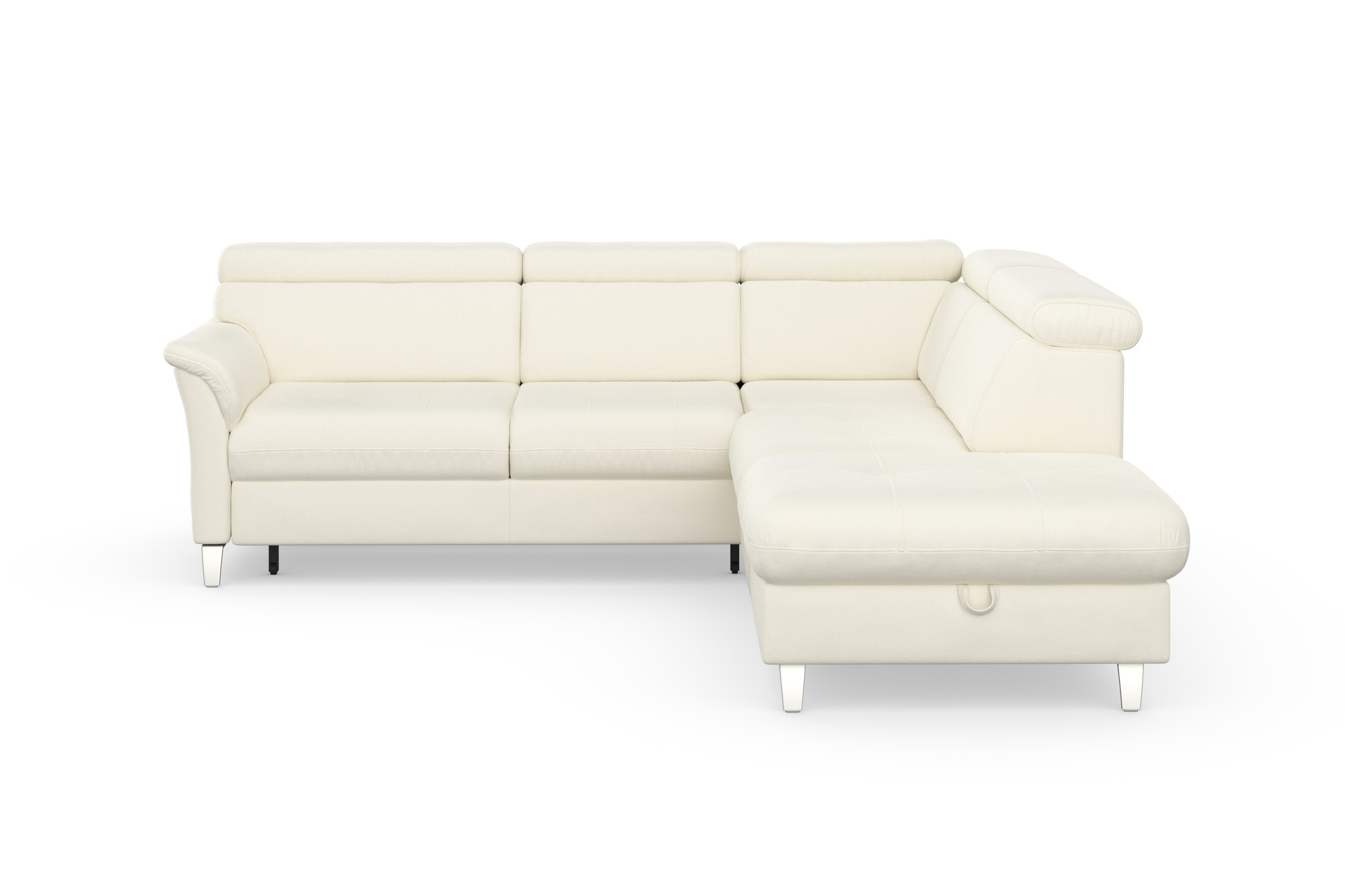sit&more Ecksofa »Marano L-Form«, inklusive Kopfteilverstellung, wahlweise mit Bettfunktion, Bettkasten