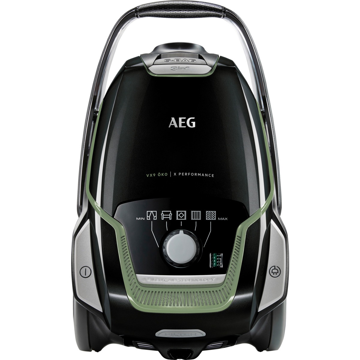 AEG Bodenstaubsauger »VX9-2-ÖKO«, 850 W, mit Beutel, Leistungsstark, inkl. Zusatzdüsen, 70 % Recyclingkunststoff, 5l Beutel