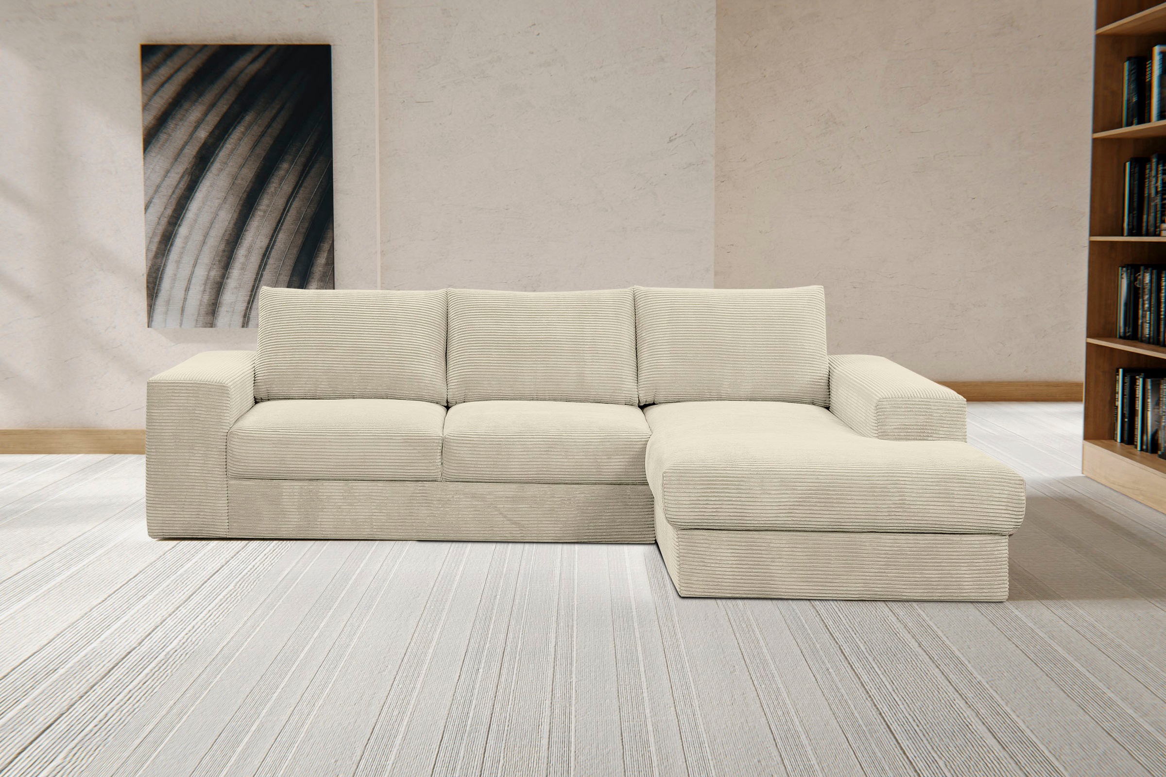 WERK2 Ecksofa »Rozzana Design Ecksofa mit hohem Komfort, zeitlos & elegant, günstig online kaufen