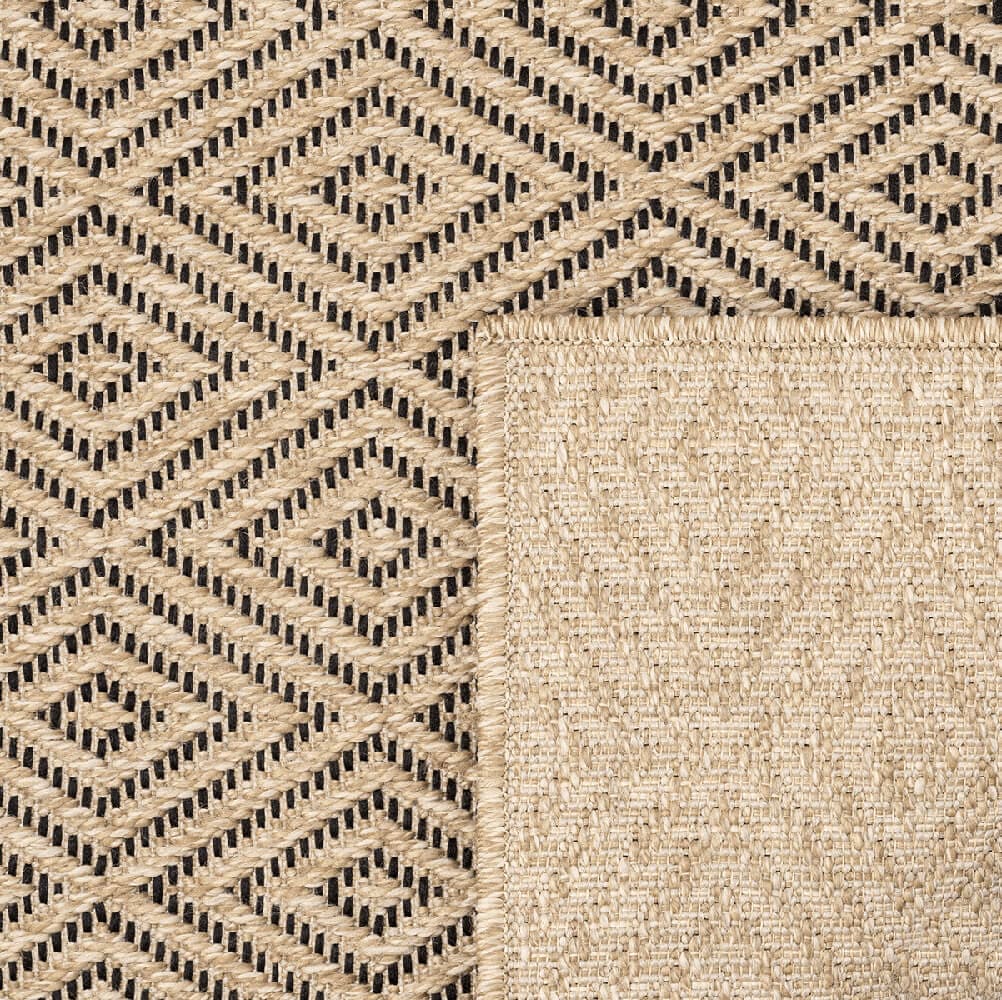 the carpet Teppich »Kansas«, rechteckig, 1 mm Höhe, moderner robuster In und Outdoor Teppich Jute Look