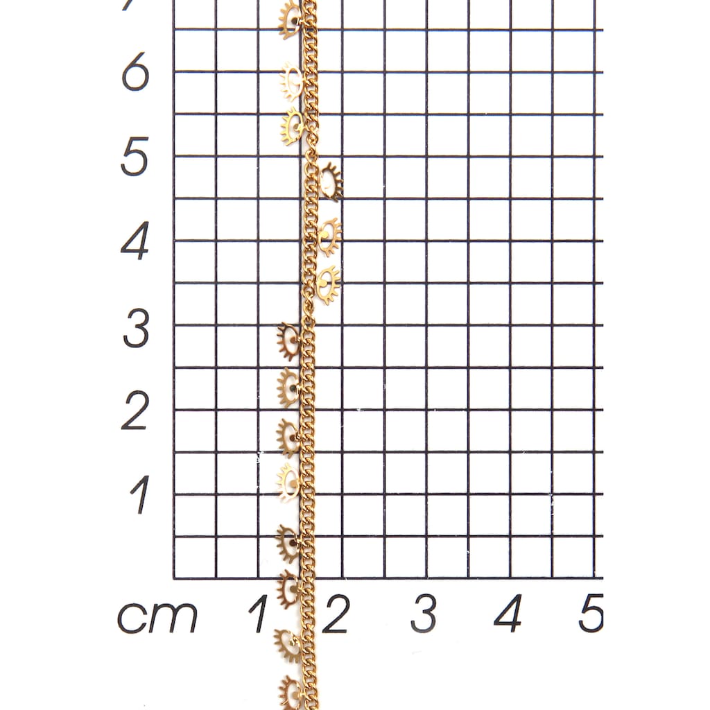 Firetti Kette ohne Anhänger »Halsschmuck Panzerkette Auge«
