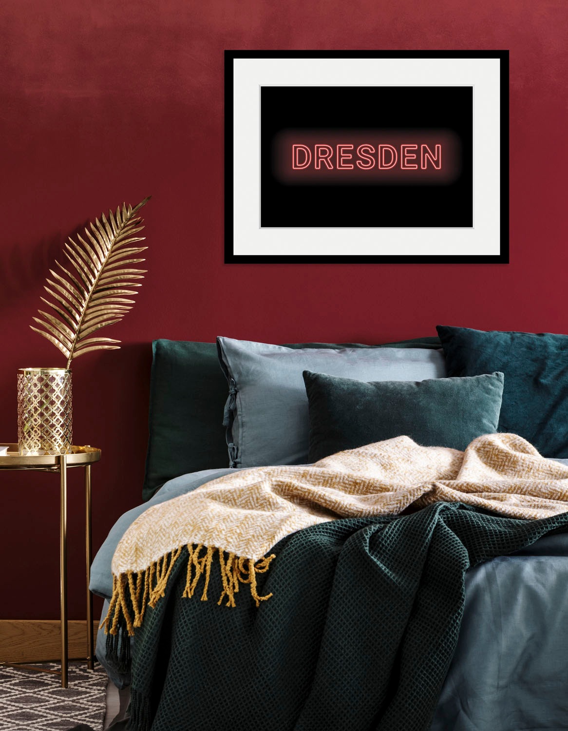queence Bild »DRESDEN LIGHTS«, Städte-Schriftzug-Dresden, (1 St.), HD Premi günstig online kaufen