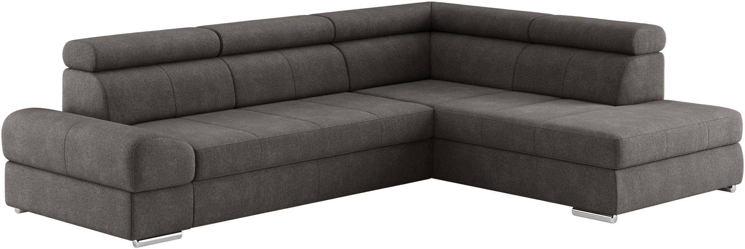 sit&more Ecksofa »Broadway L-Form«, mit verstellbaren Kopfteilen, wahlweise mit Bettfunktion