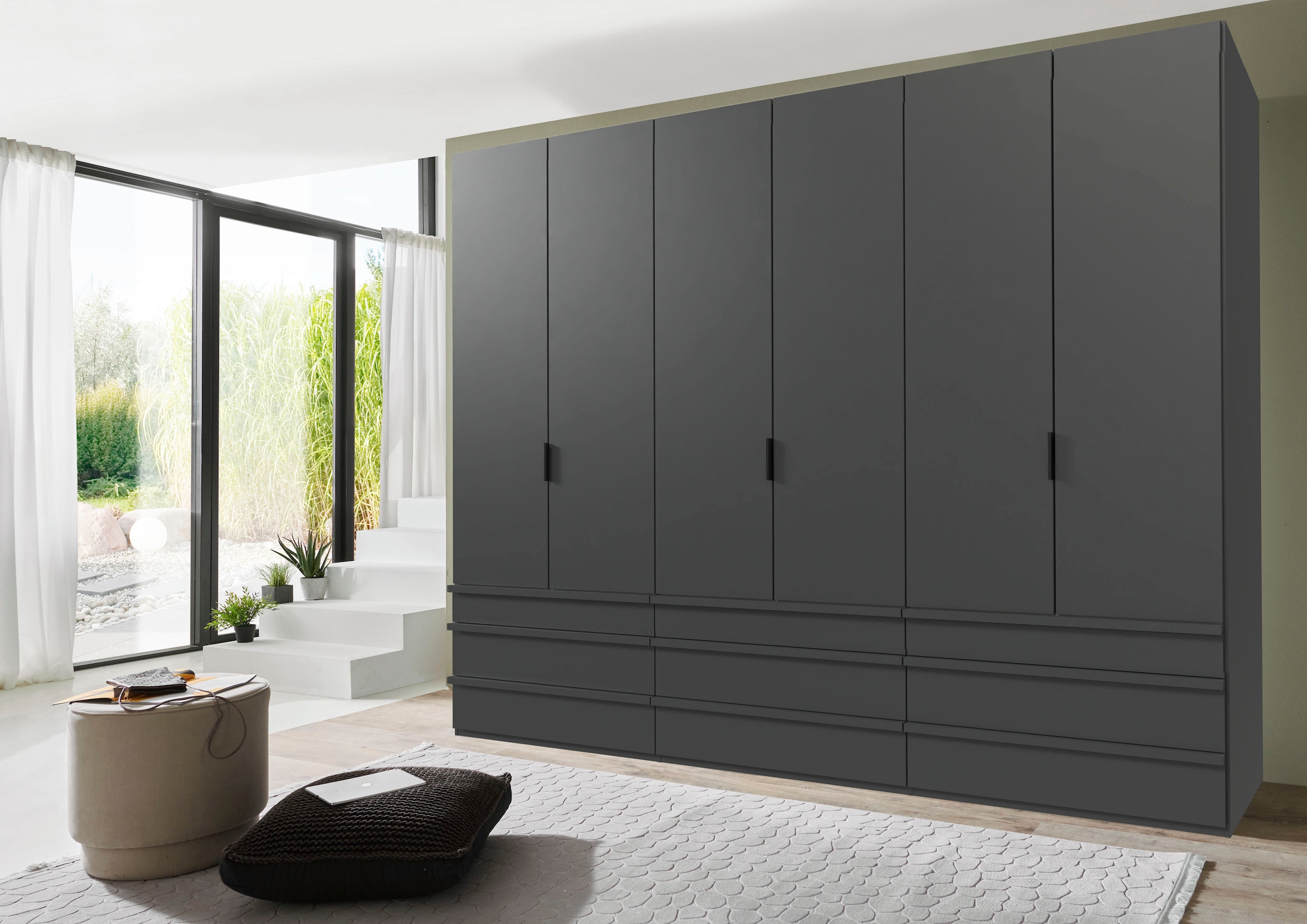 Wimex Falttürenschrank »Oxford by fresh to go, in 3 Breiten und 2 Höhen, Made in Germany«, (mit Schubladen, wahlweise mit oder ohne Spiegel), mit hochwertigen Falttüren für den perfekten Überblick