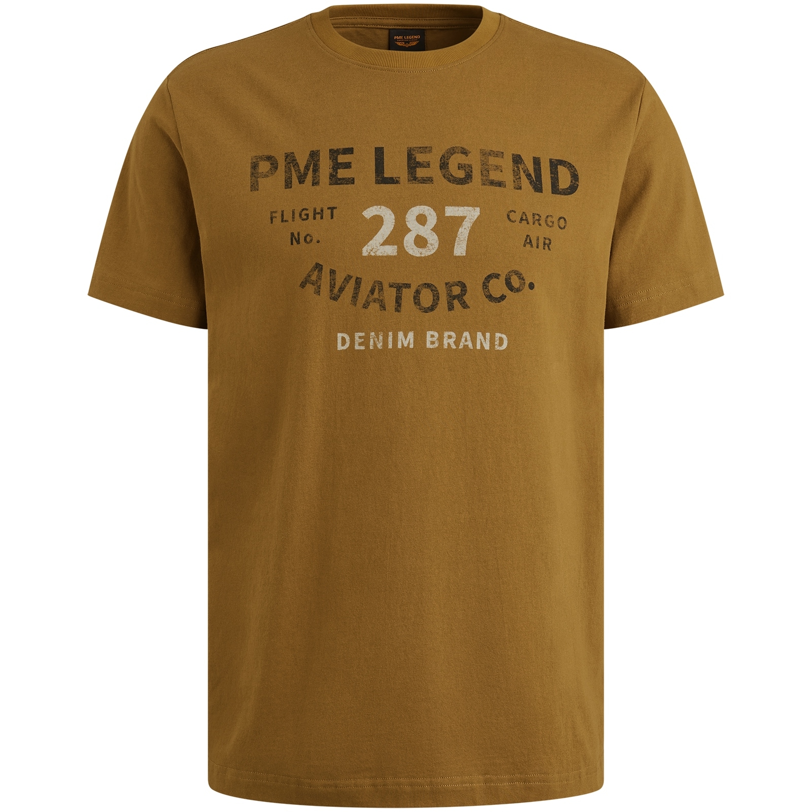 PME LEGEND T-Shirt »Short sleeve r-neck open end jersey« mit Logo-Print