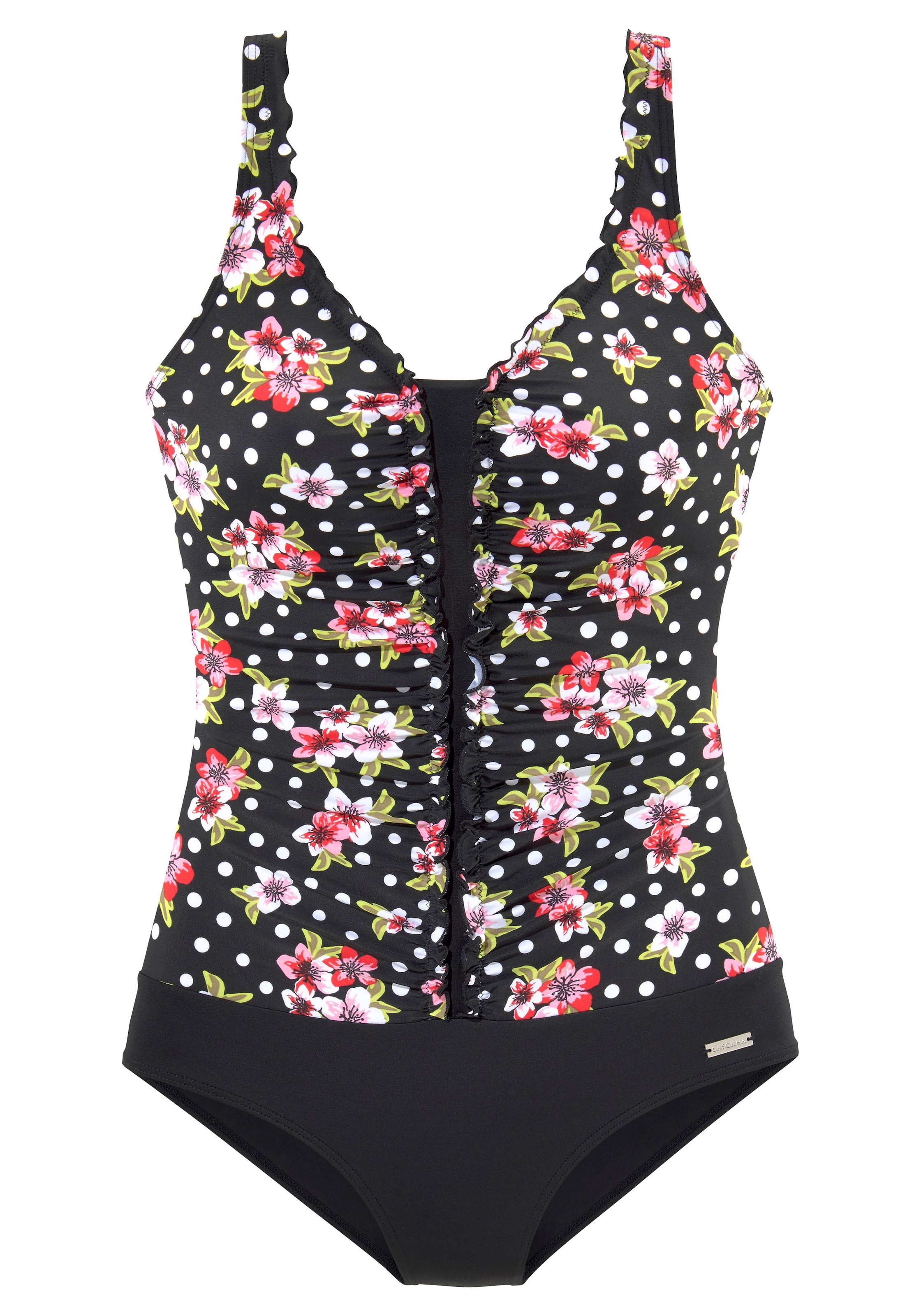 2. Bild von LASCANA Badeanzug, mit floralem Print und Shaping-Effekt