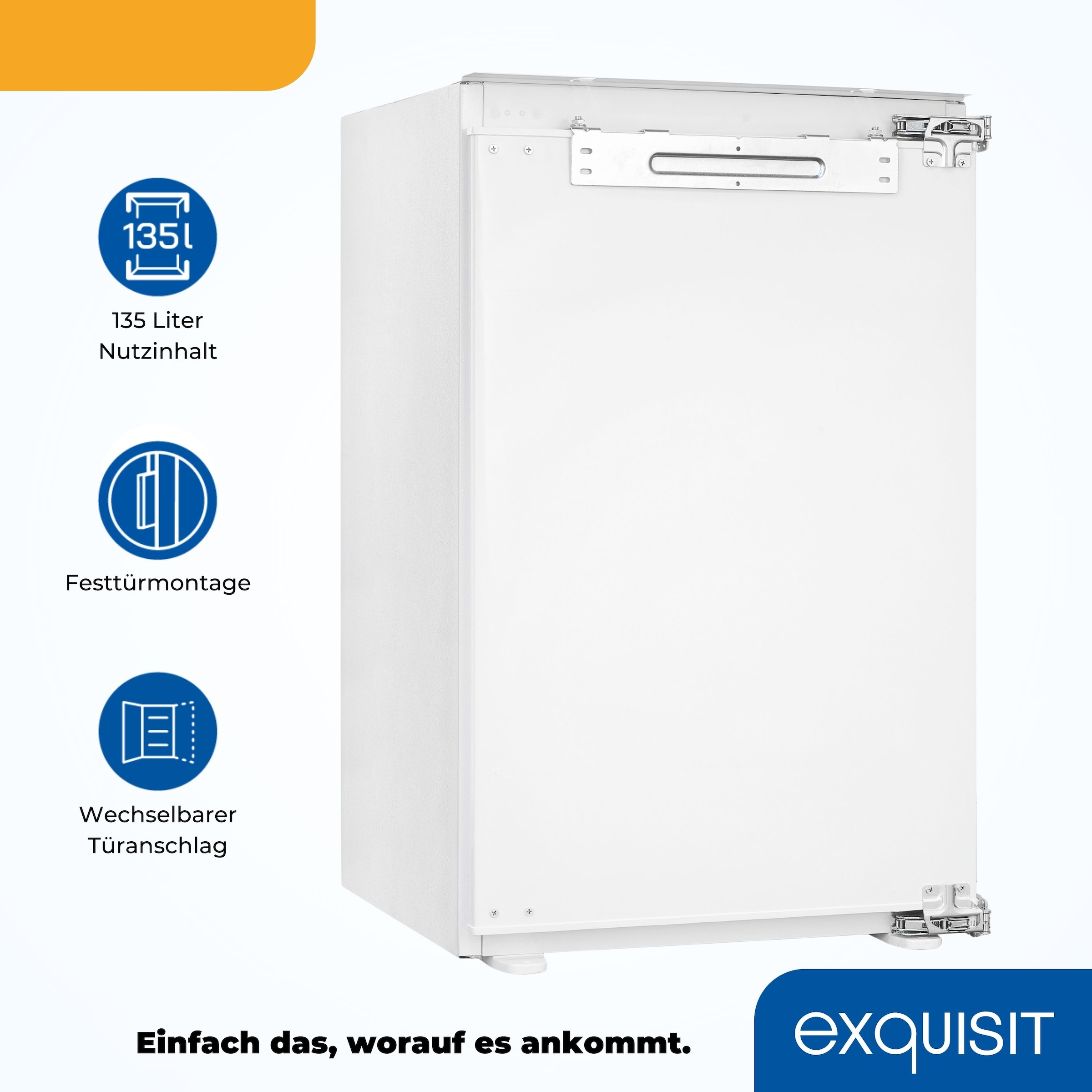 exquisit Einbaukühlschrank »EKS5131-V-FE-O90E«
