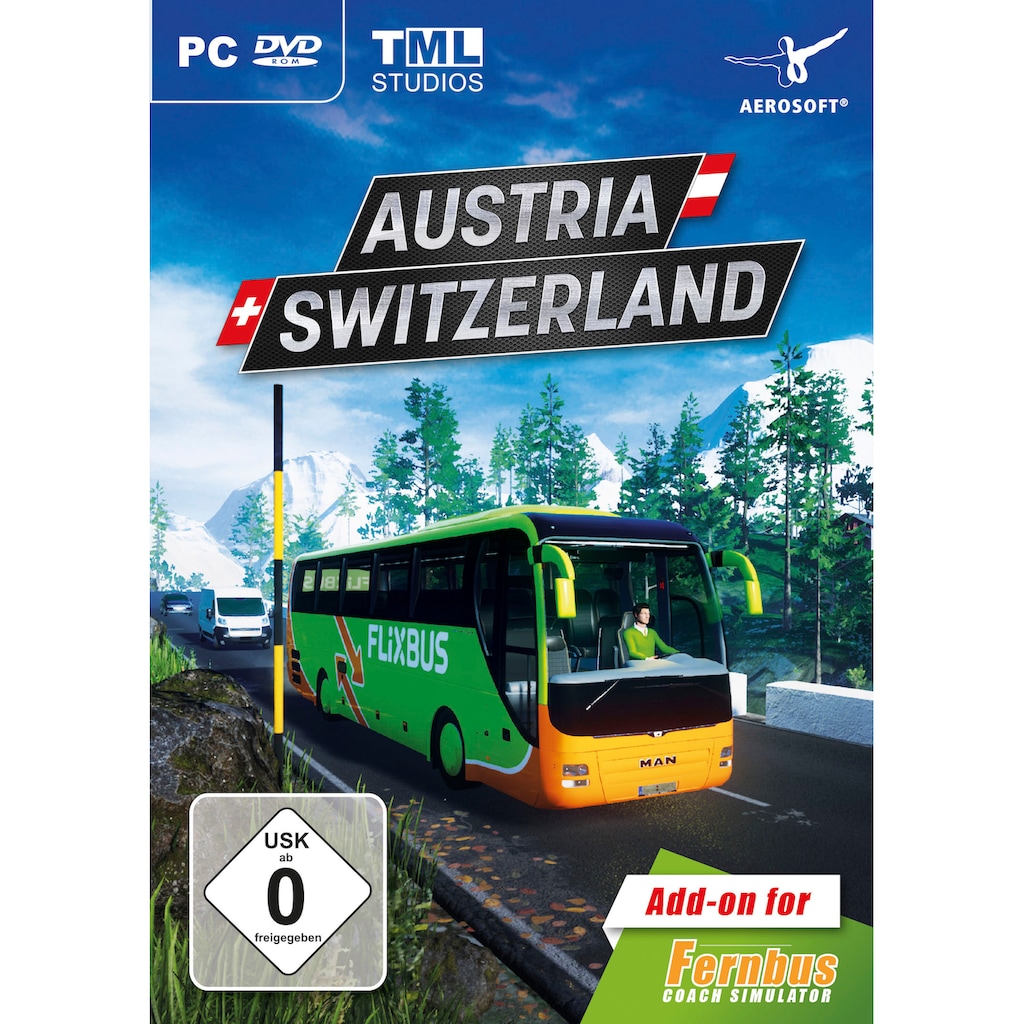 aerosoft Spielesoftware »Der Fernbus Simulator- AddOn Szenerie Österreich/Schweiz«, PC