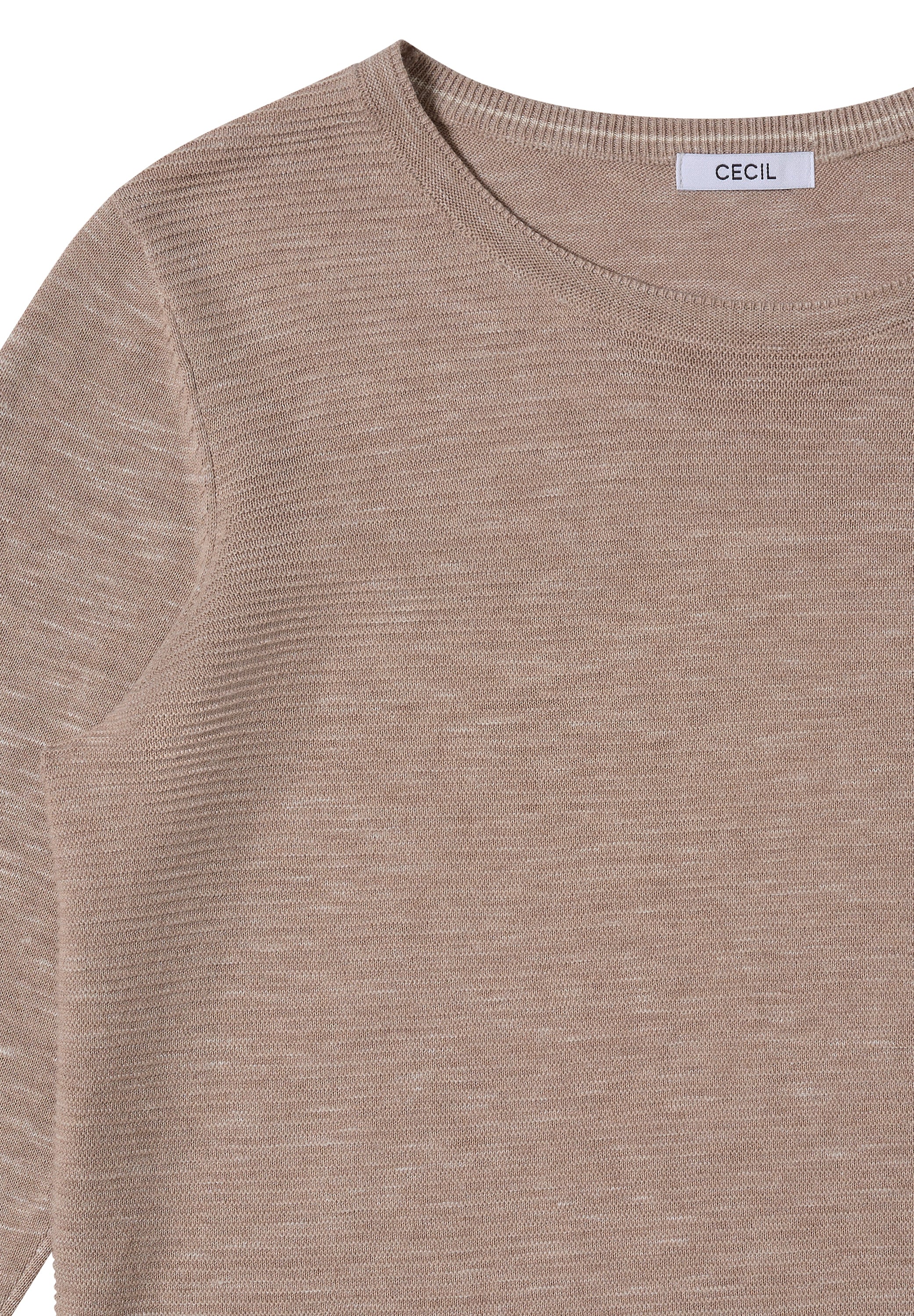 Cecil Rundhalspullover mit Struktur