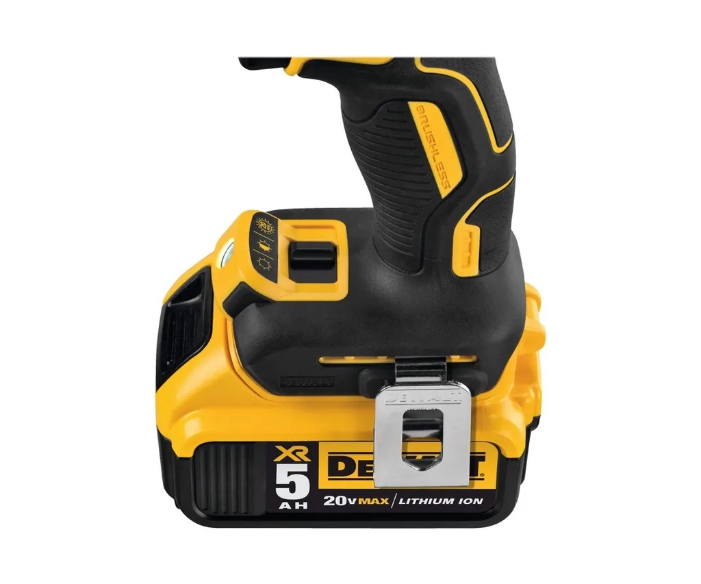 10. Bild von DeWalt Akku-Bohrschrauber »DCD991P2-QW (bürstenlos) 820 Watt, 18V«, max. Bohrleistung 55/15 mm, T STAK-Box, 2x 5 Ah Akkus