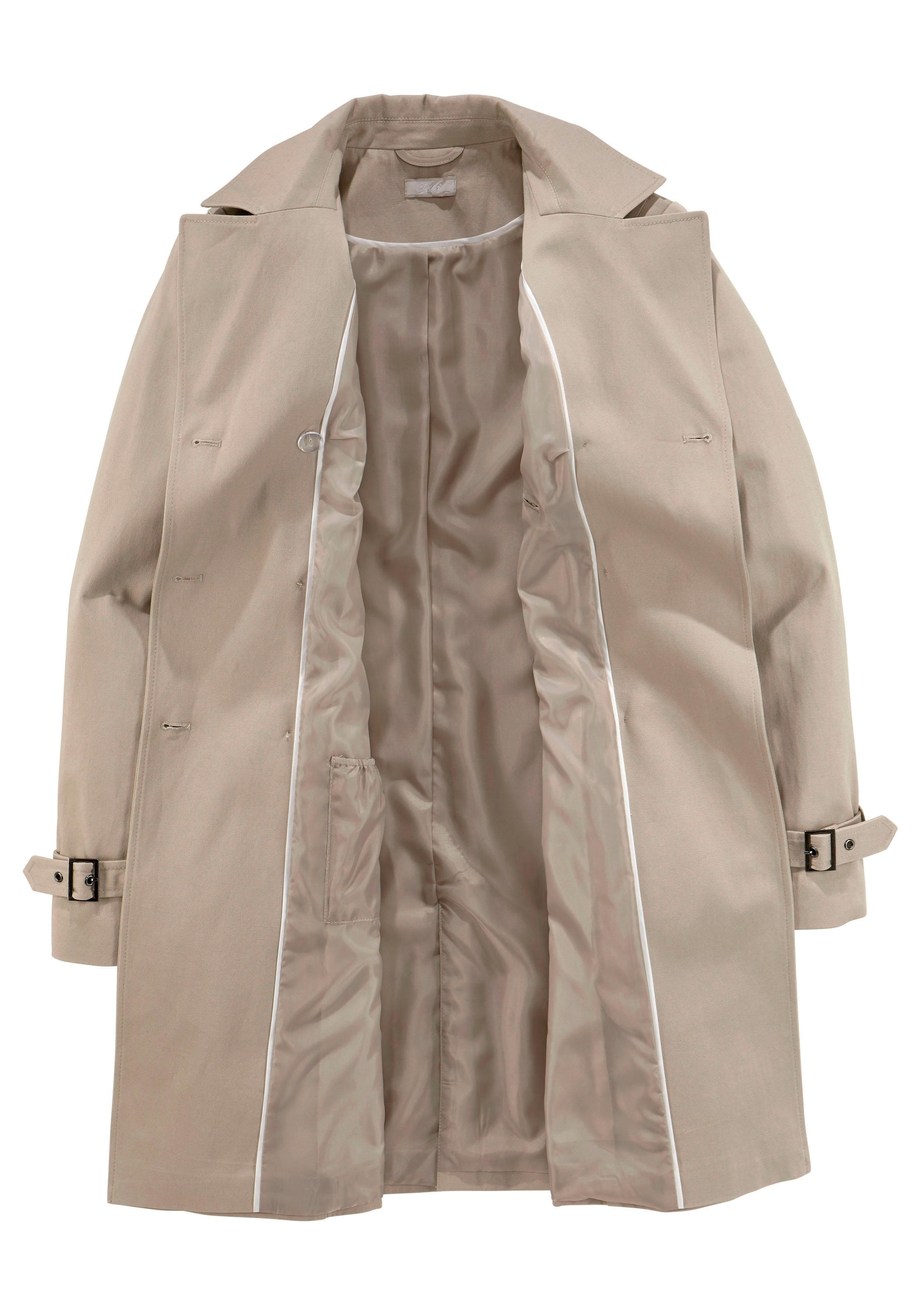 Aniston CASUAL Trenchcoat, mit Gürtel zum Regulieren