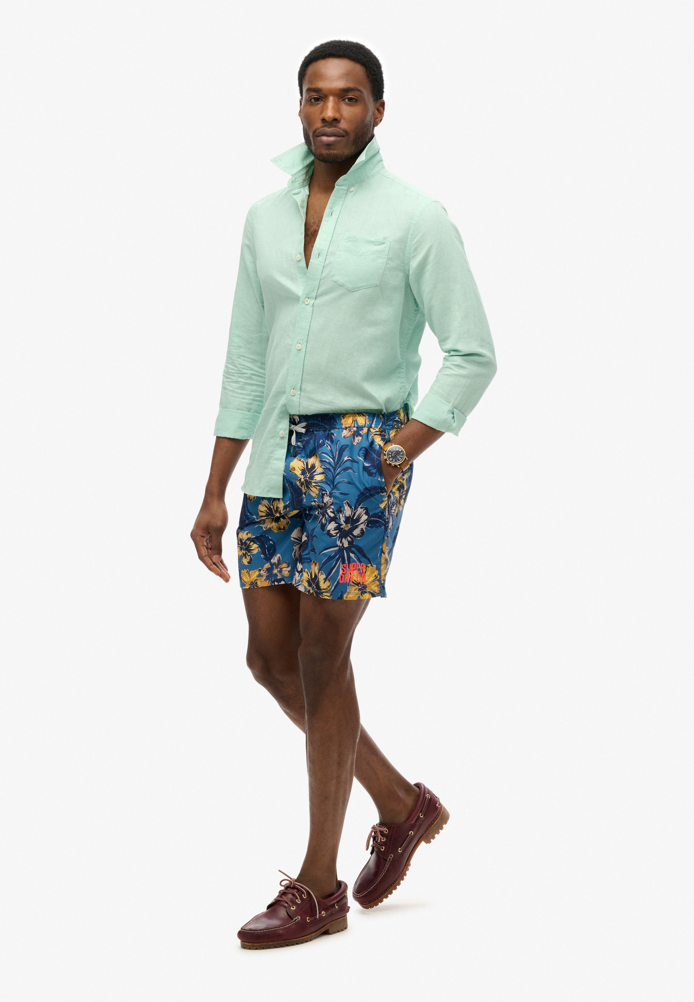 Superdry Badeshorts »HAWAIIAN PRINT 17 SWIM SHORT«