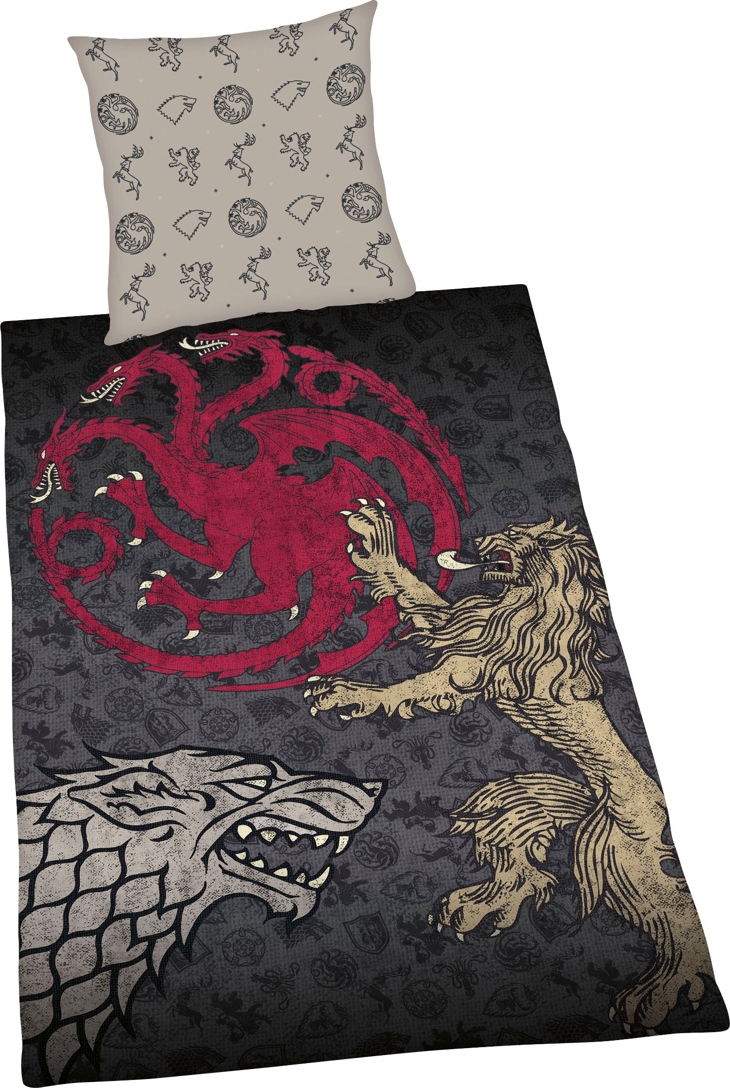Wendebettwäsche »Game of Thrones«, (2 tlg.), mit tollem Motiv günstig online kaufen