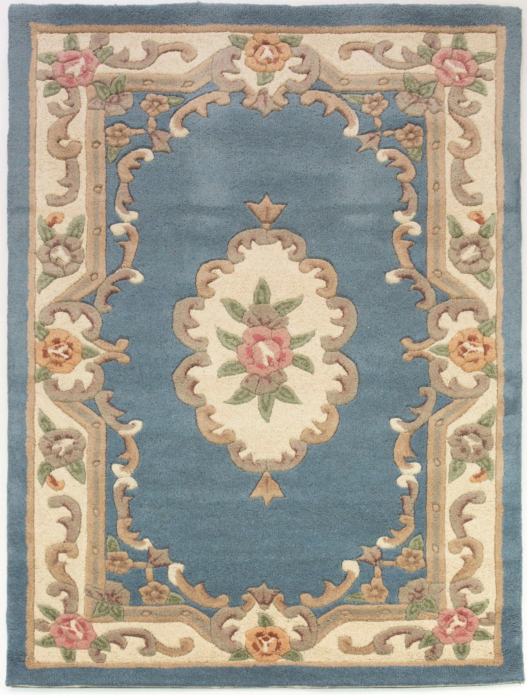 FLAIR RUGS Wollteppich »Aubusson«, rechteckig, 10 mm Höhe günstig online kaufen