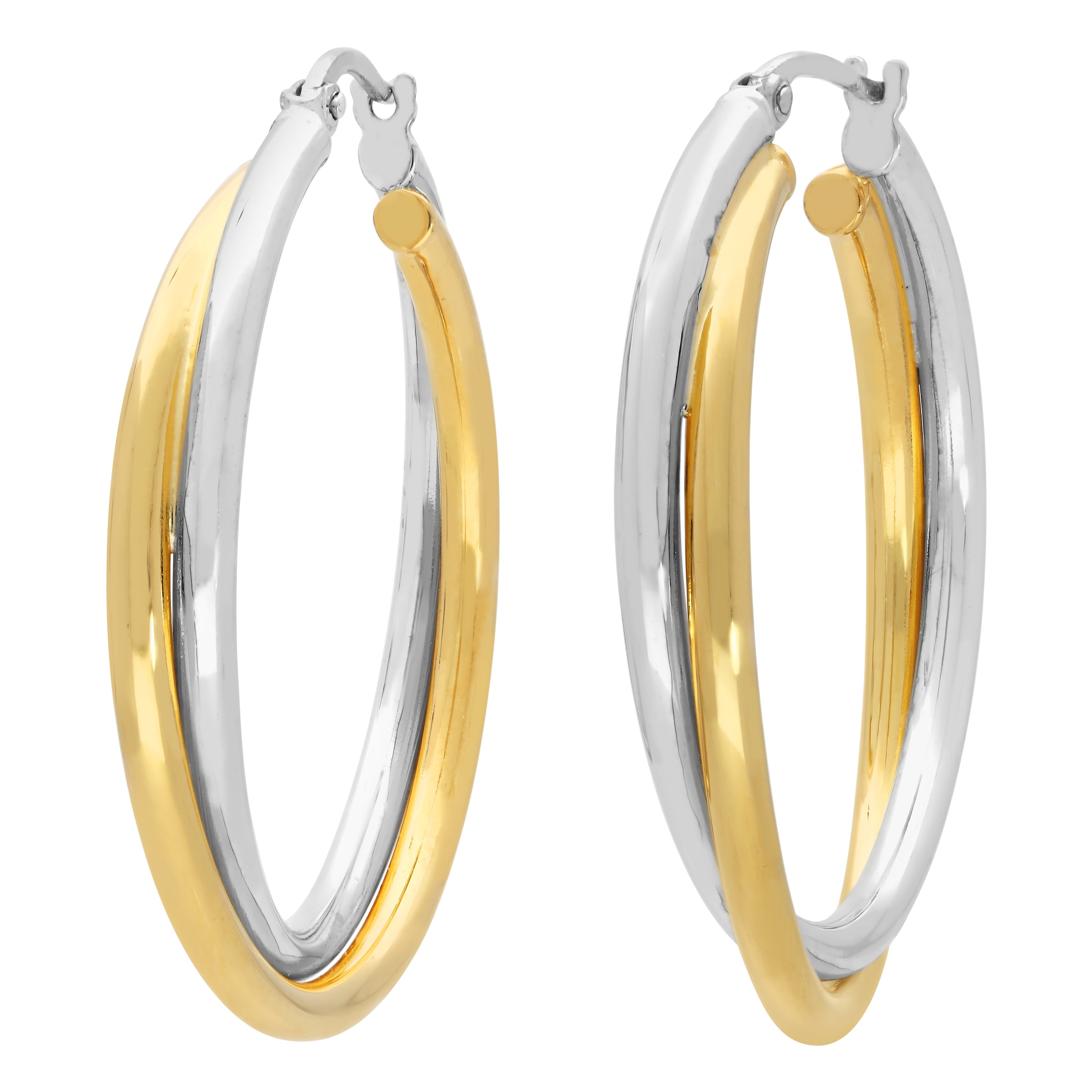 Firetti Paar Creolen »Schmuck Geschenk Silber 925 Ohrschmuck Ohrringe bicolor«