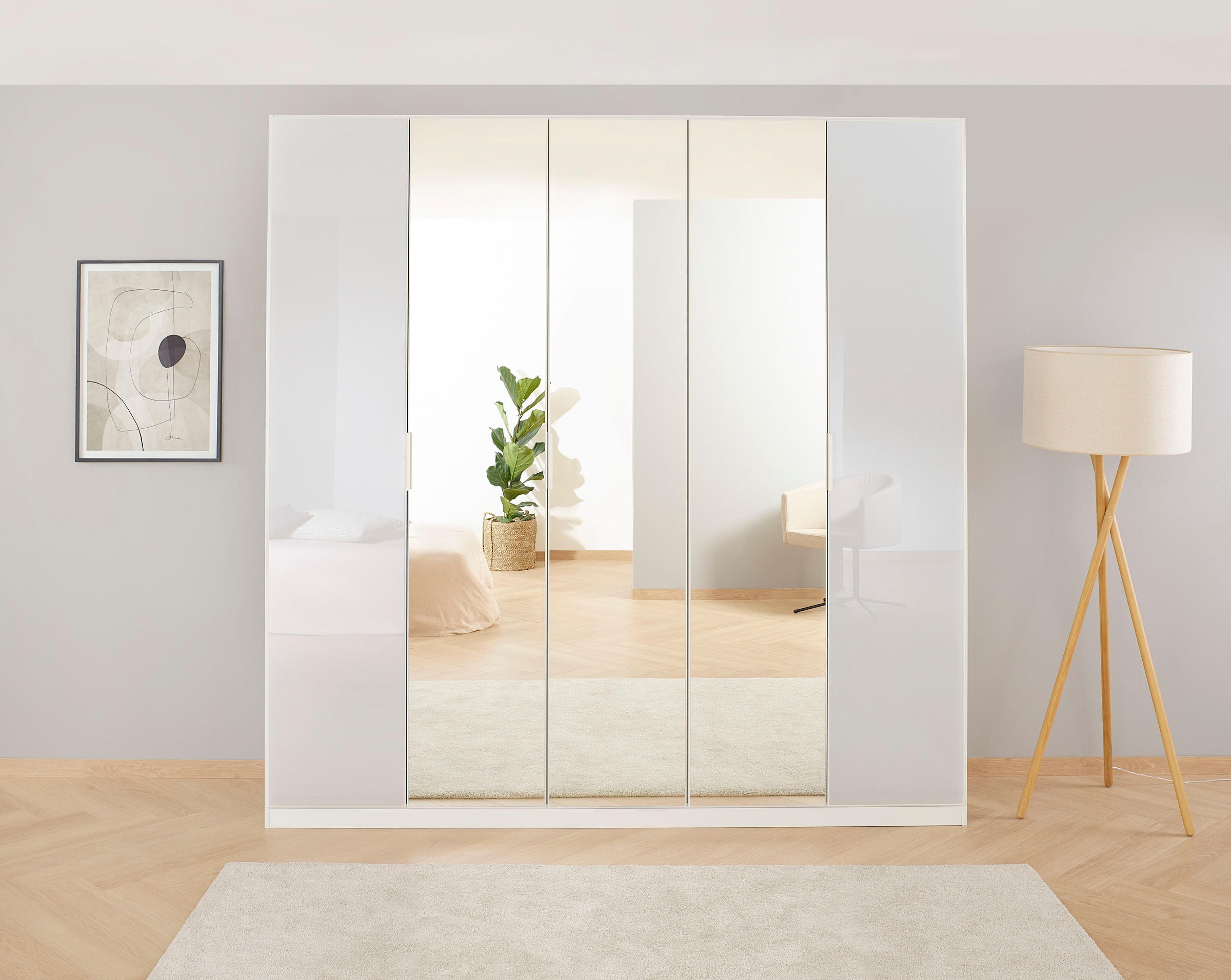 rauch Drehtürenschrank »Kleiderschrank Schrank Garderobe KOLUNA mit Glastür günstig online kaufen