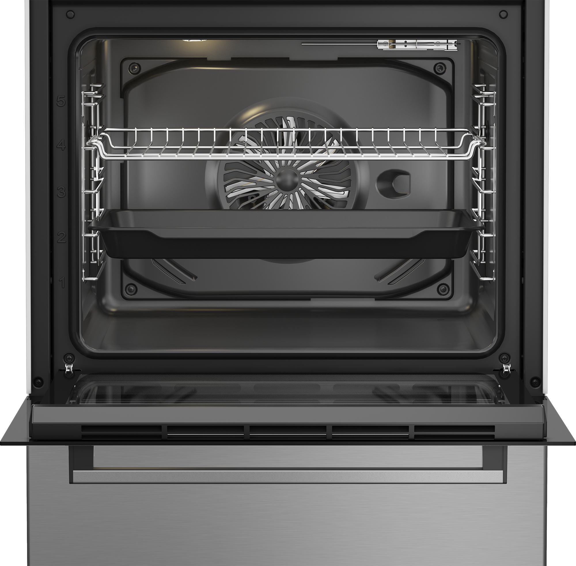 BEKO Elektro-Standherd »FBM67320XS« mit Teleskopauszug nachrüstbar SteamShine® – Die Dampfreinigung des Backofens