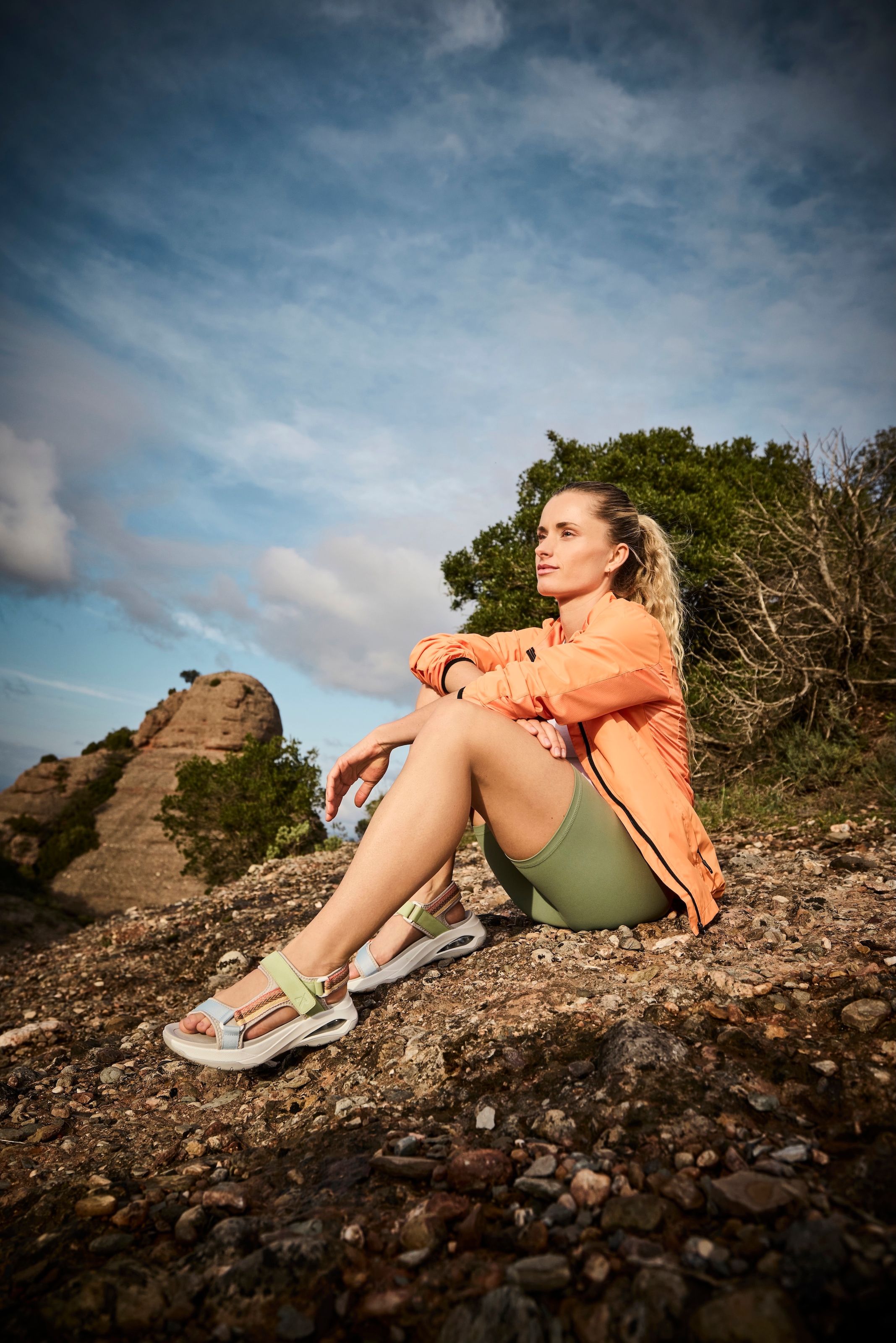 RIEKER Sport Trekkingsandale »Byron Bay vegan«, Outdoorsandale, Sommerschuh, Klettschuh mit RiekerAir Dämpfung