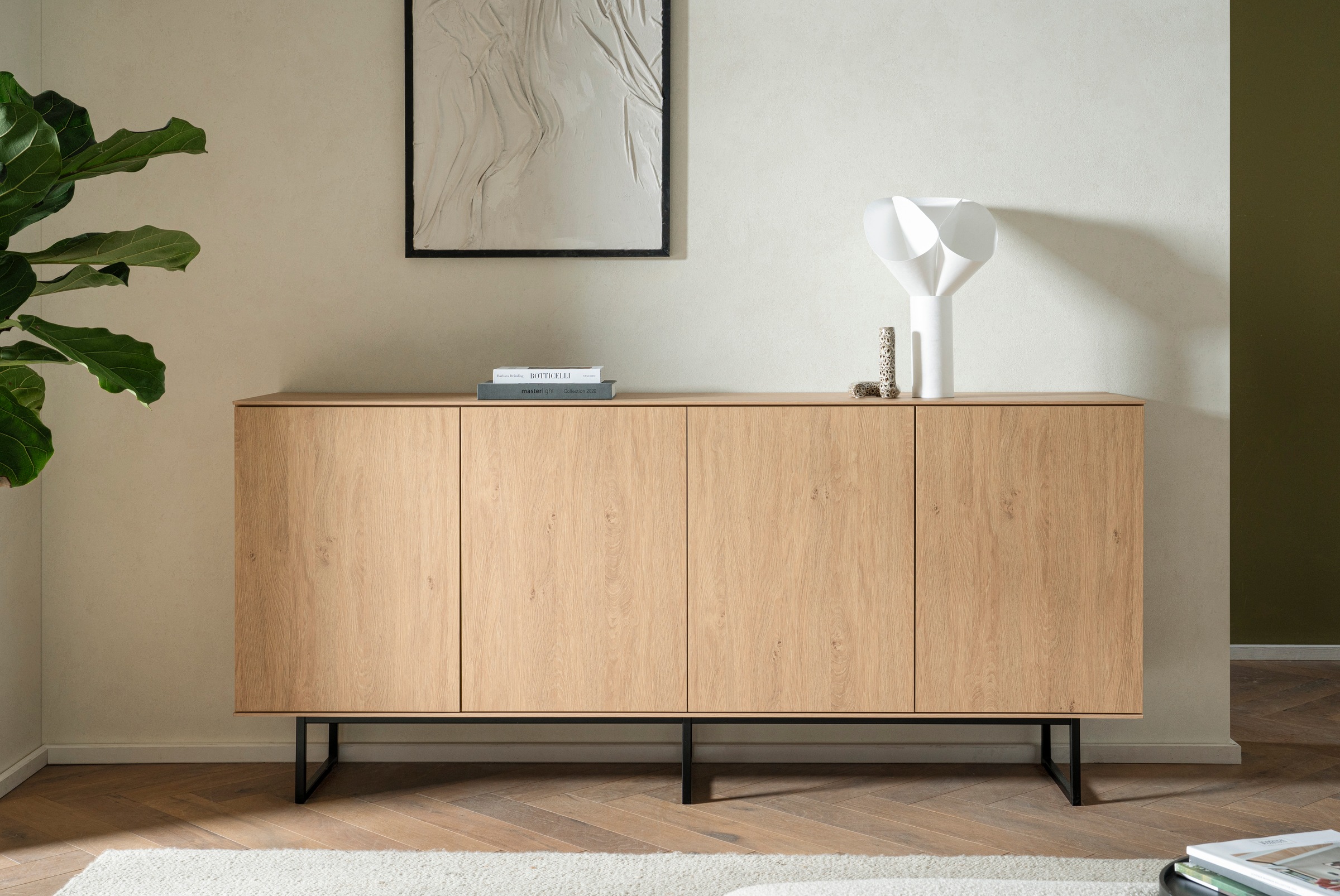 Home affaire Sideboard »Lund, moderner Schrank, Kommode mit Kufengestell« a günstig online kaufen