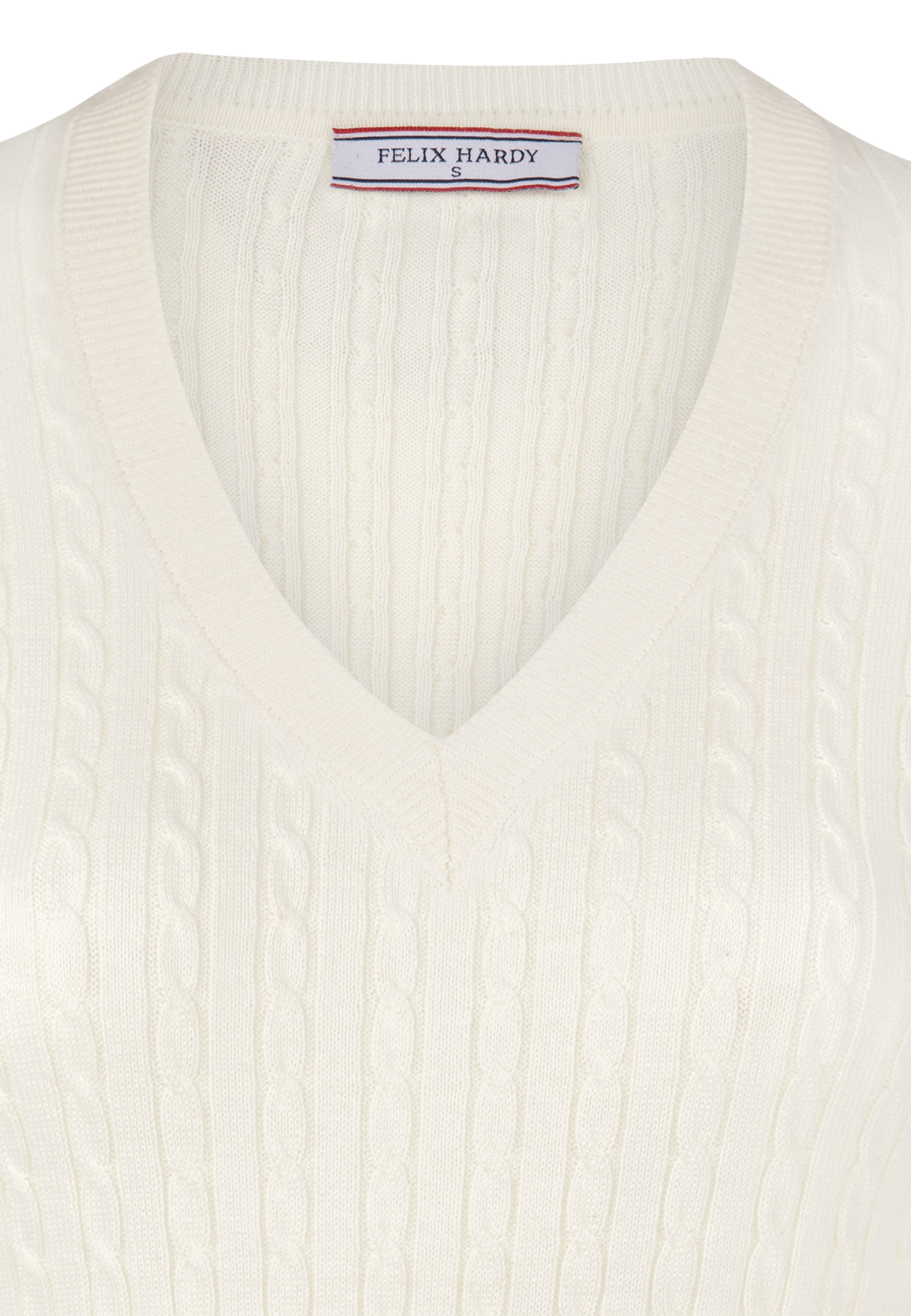 Felix Hardy V-Ausschnitt-Pullover »Kabelstrick-Pullover mit V-Ausschnitt«