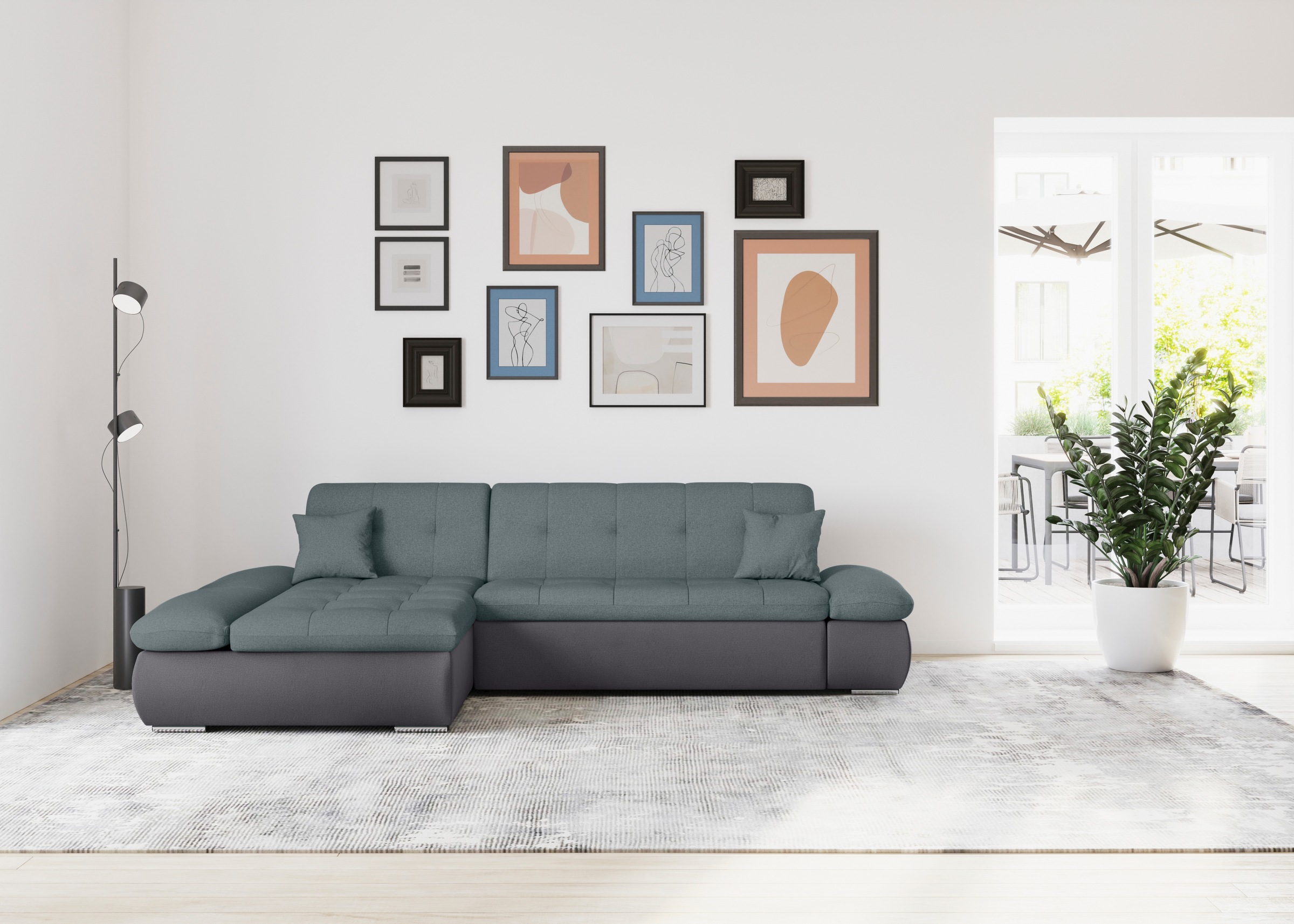 DOMO collection Ecksofa »Moric, L-Form, XXL-Sofa - Breite 300cm«, wahlweise günstig online kaufen
