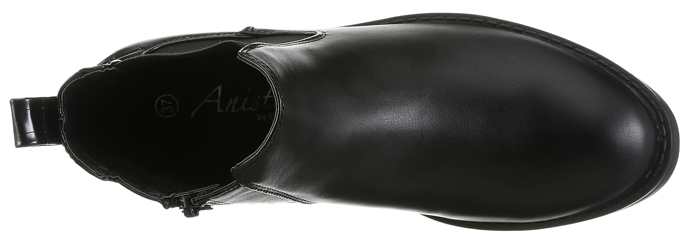 Aniston SHOES Chelseaboots  Ankle Boots mit Croco-Besatz - NEUE KOLLEKTION