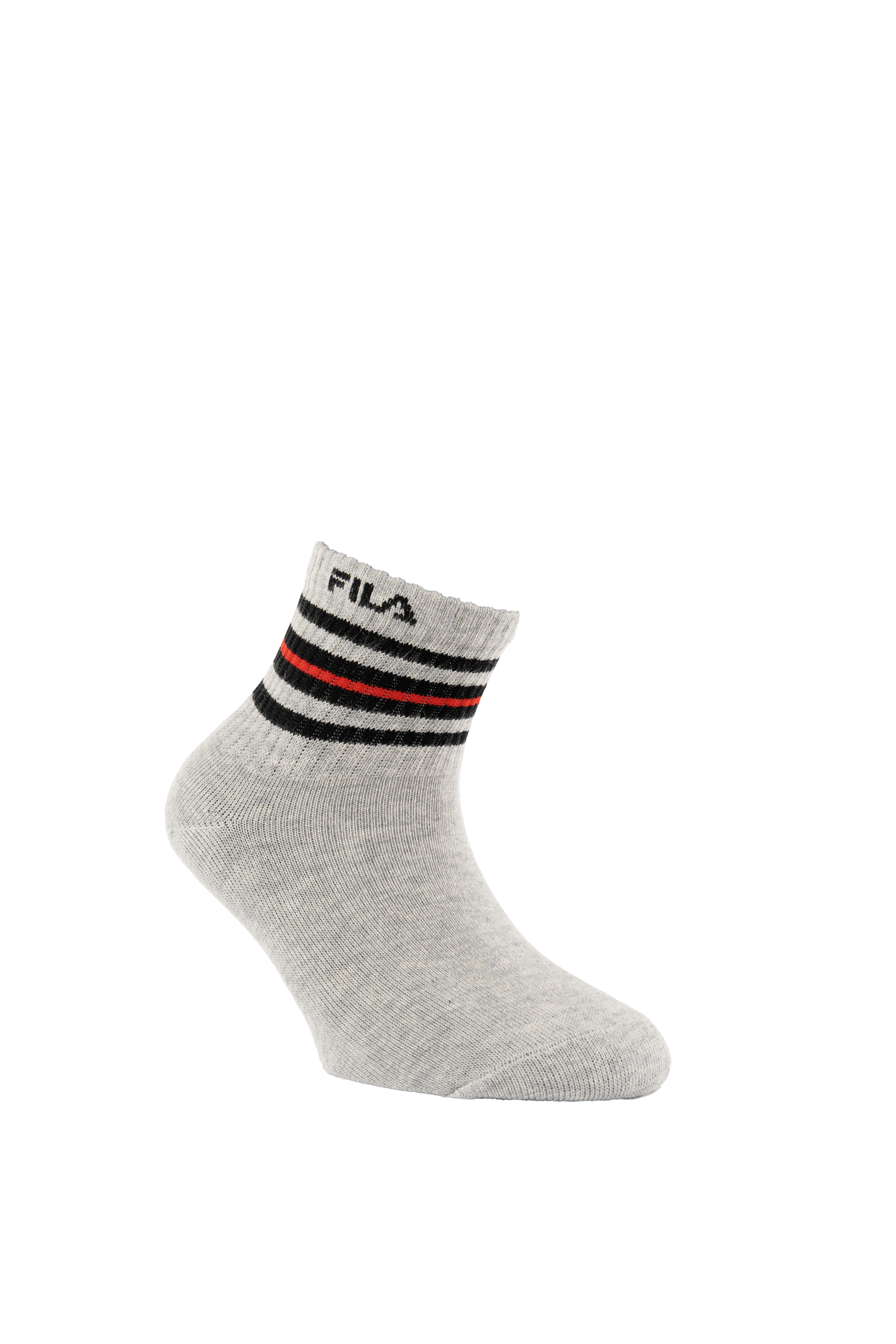 Fila Kurzsocken 6 Paar,  Cotton-Mix, mit Rippenbündchen