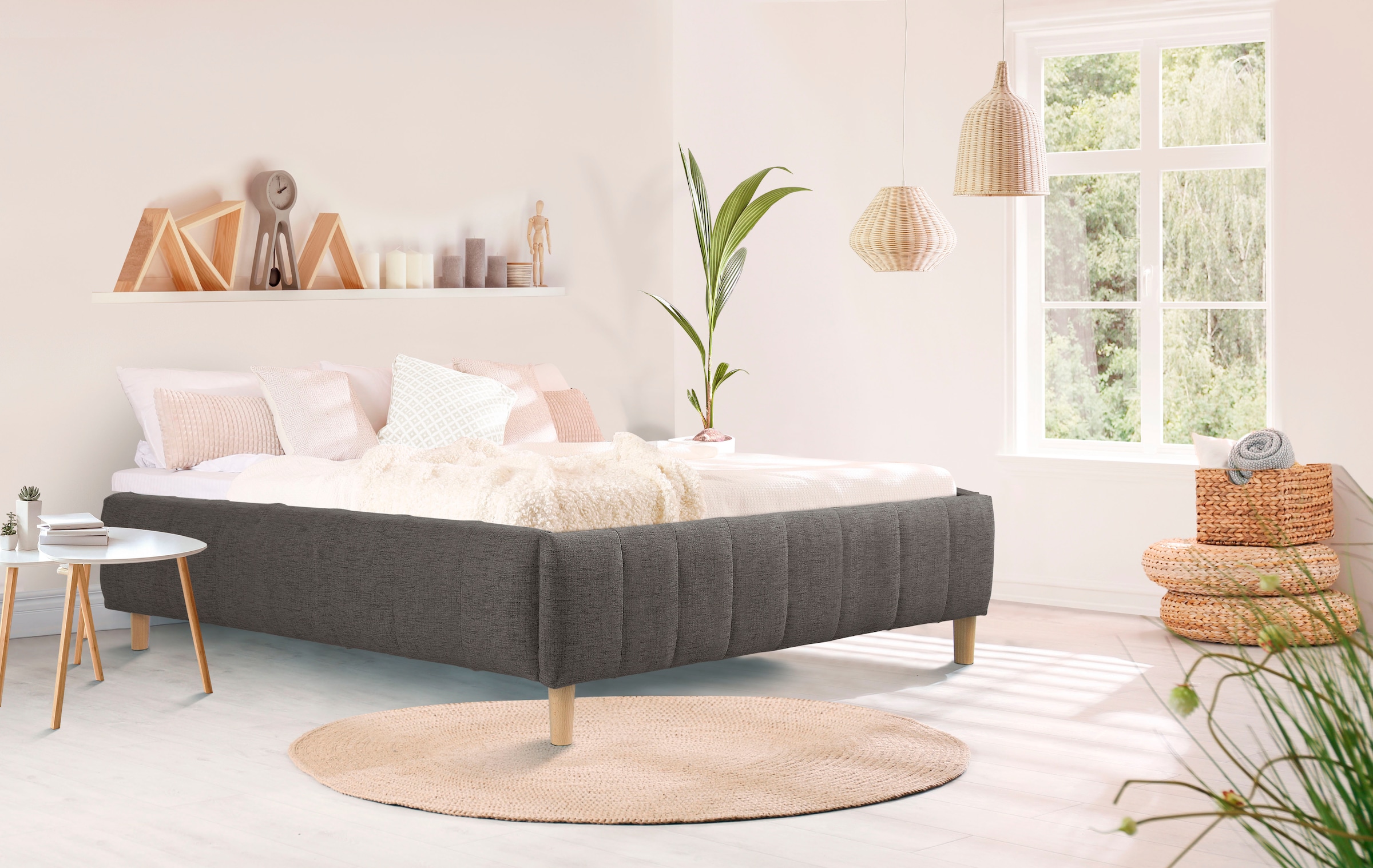 andas Polsterbett "Tarje" in 5 Breiten, auch in Überlänge 220 cm, incl. Rol günstig online kaufen