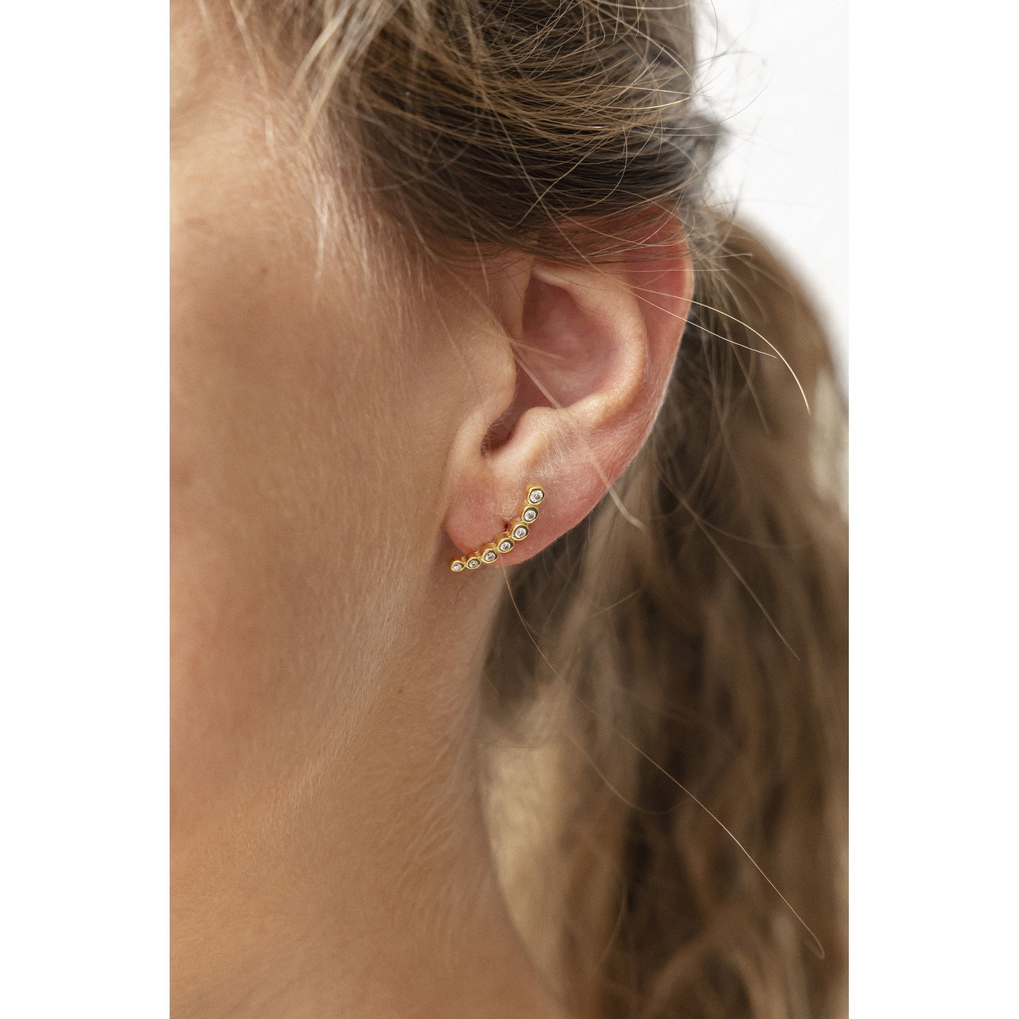 CELESTA Paar Ohrstecker »375/- Gelbgold Zirkonia«