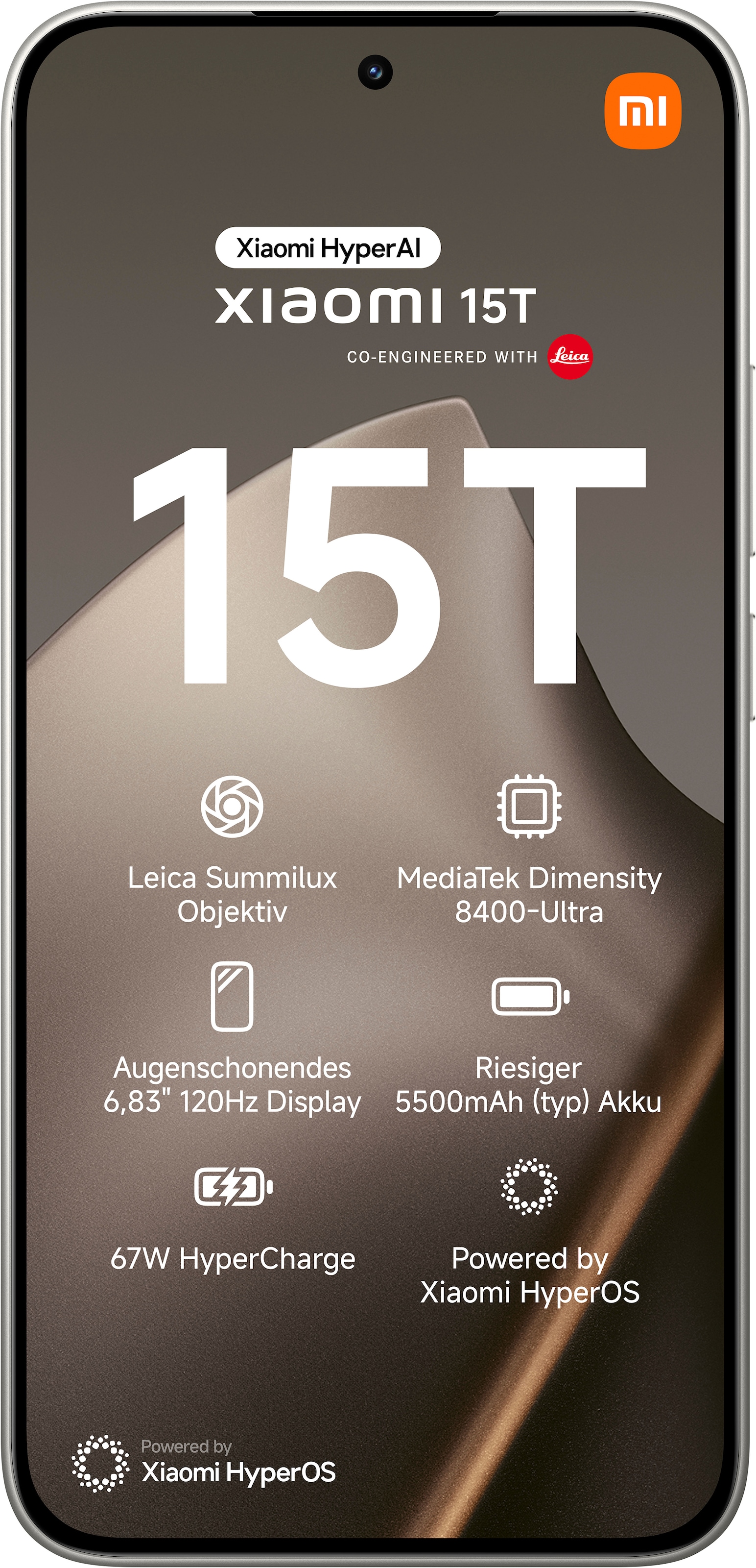 Xiaomi Smartphone »15T 12+256«, grau