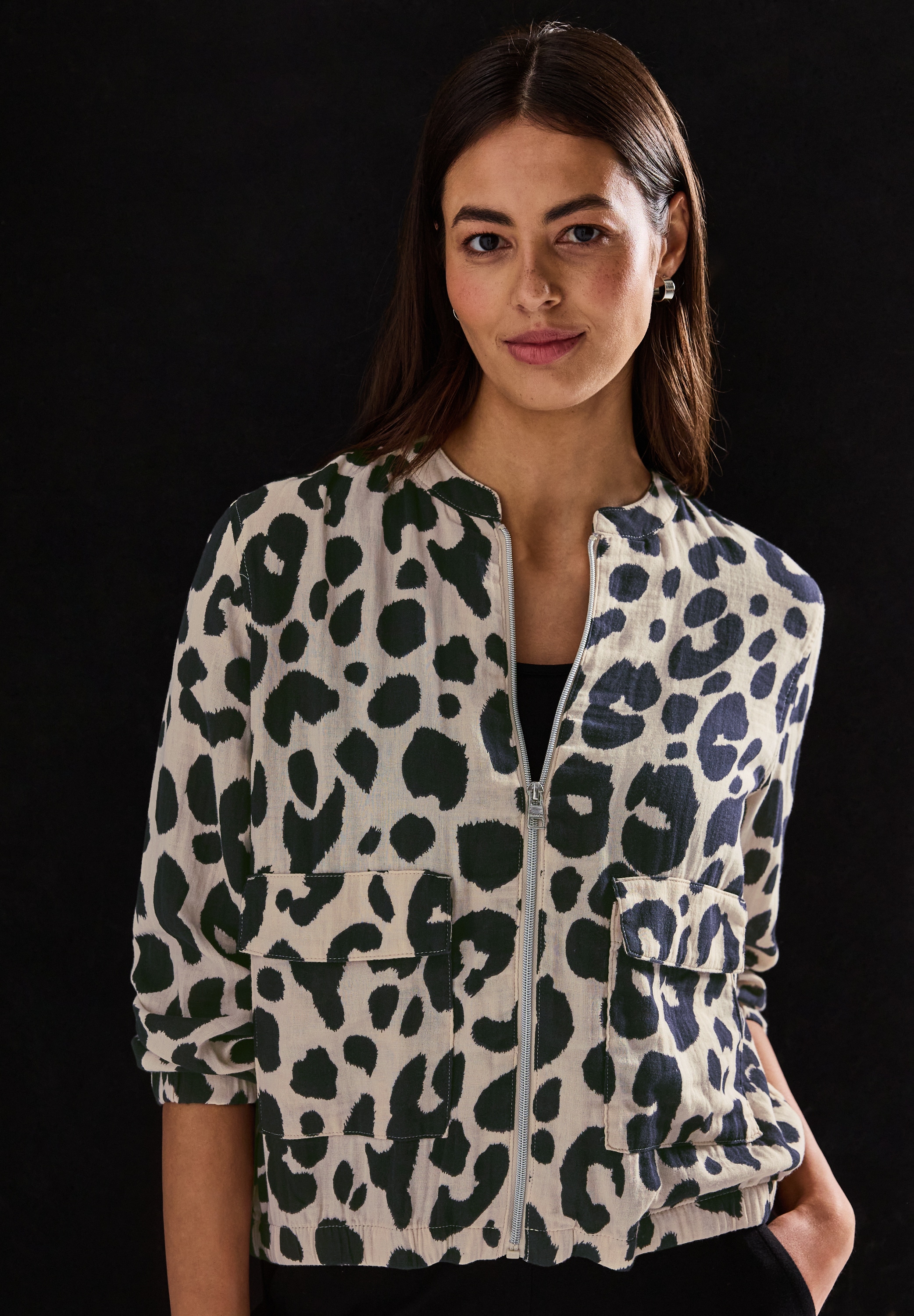 STREET ONE Blouson, mit animal Print