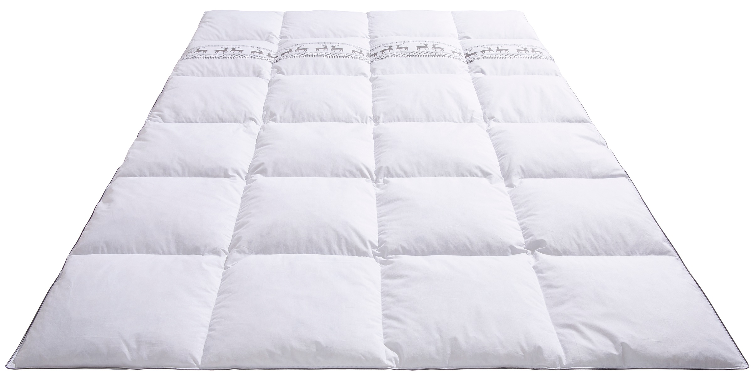 Älgdröm Federbettdecke + Kopfkissen »Forsakar, Bettdecke 135x200 cm, 155x220 cm, Sommer, Winter« 2-tlg., Set mit Kissen 80x80 cm, Made in Germany