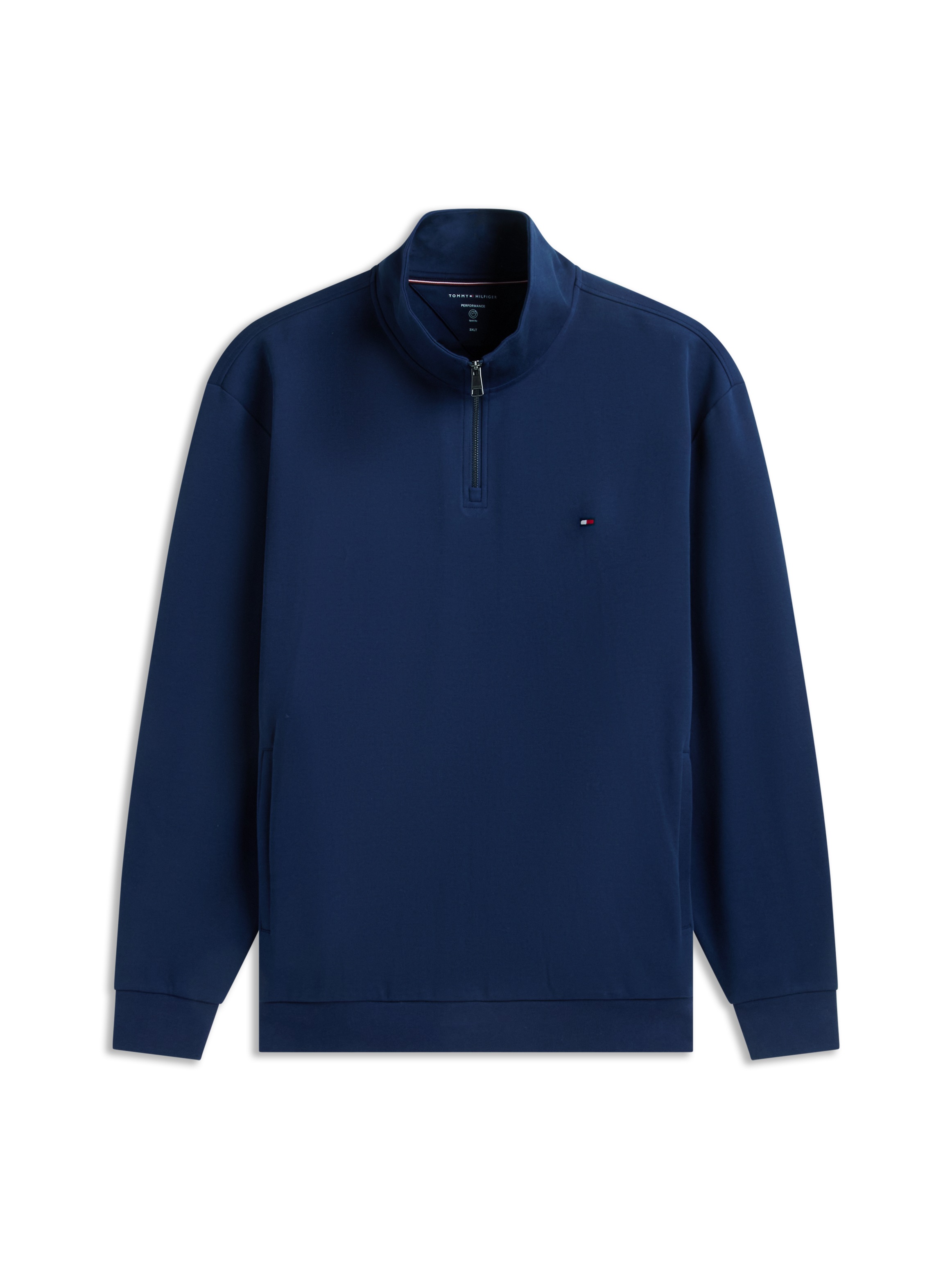 Tommy Hilfiger Big & Tall Sweatshirt »BT-ESSENTIAL INTECHNO 1/4 ZIP«, Große Größen, Stehkragen
