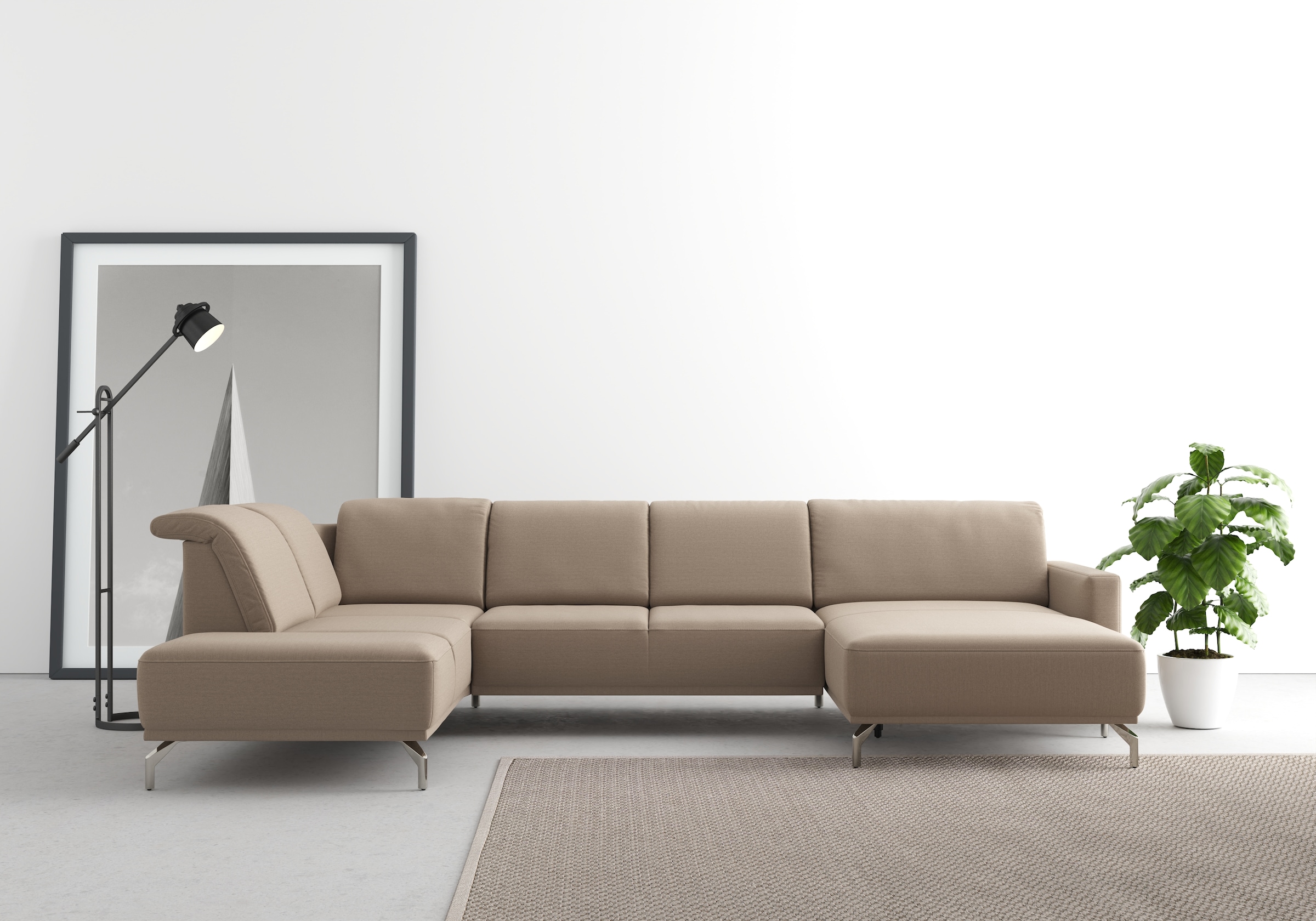 sit&more Wohnlandschaft »Bailando U-Form« wahlweise mit Kopfteilverstellung günstig online kaufen