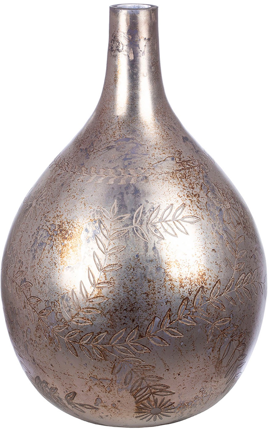 GILDE Bodenvase »Vase Peso, grau H.56 cm« günstig online kaufen