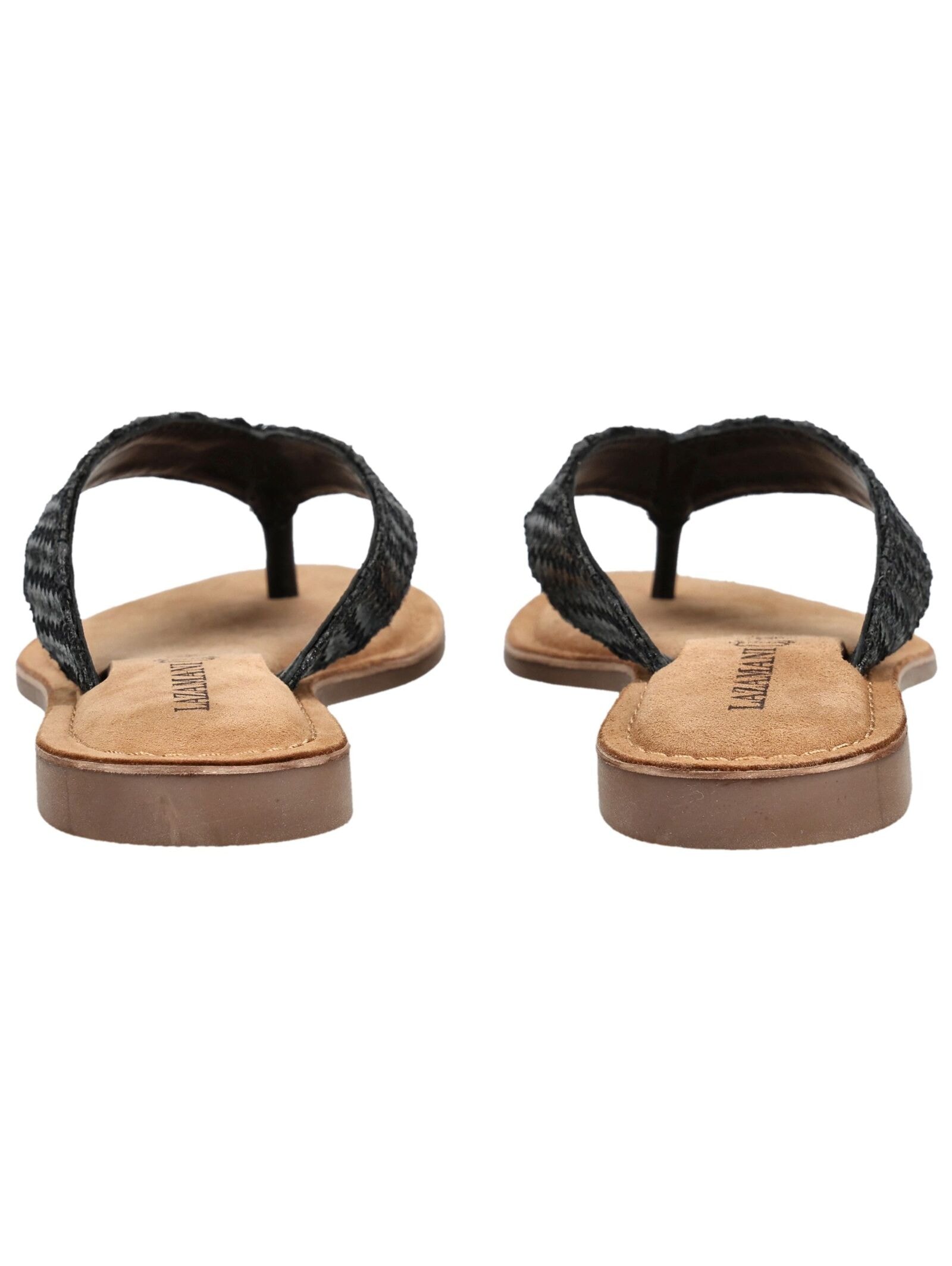 Lazamani Zehentrenner »Lazamani Pantoletten Leder/Textil«