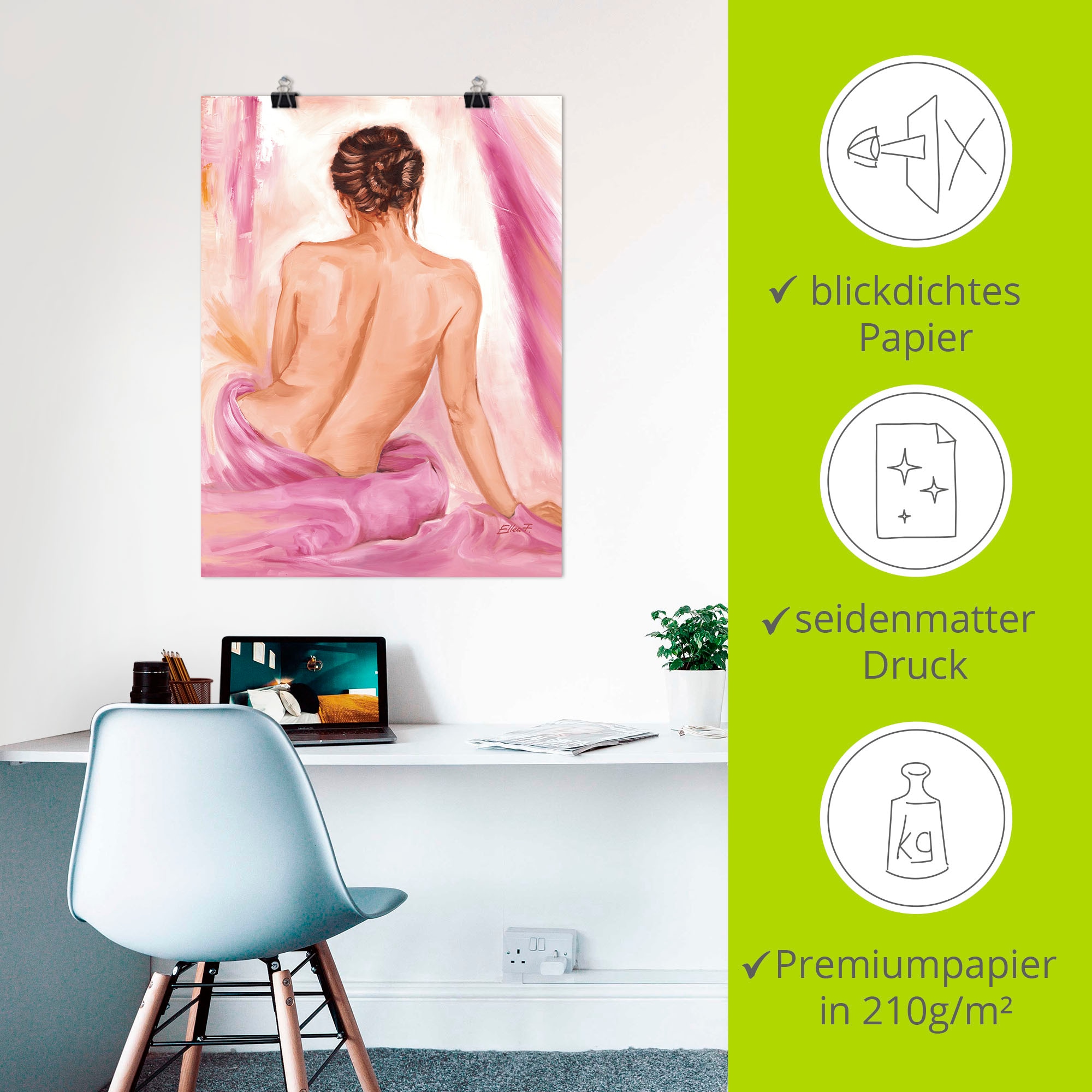 Artland Wandbild »Akt II«, Erotische Bilder, (1 St.), als Leinwandbild, Poster, Wandaufkleber in verschied. Größen