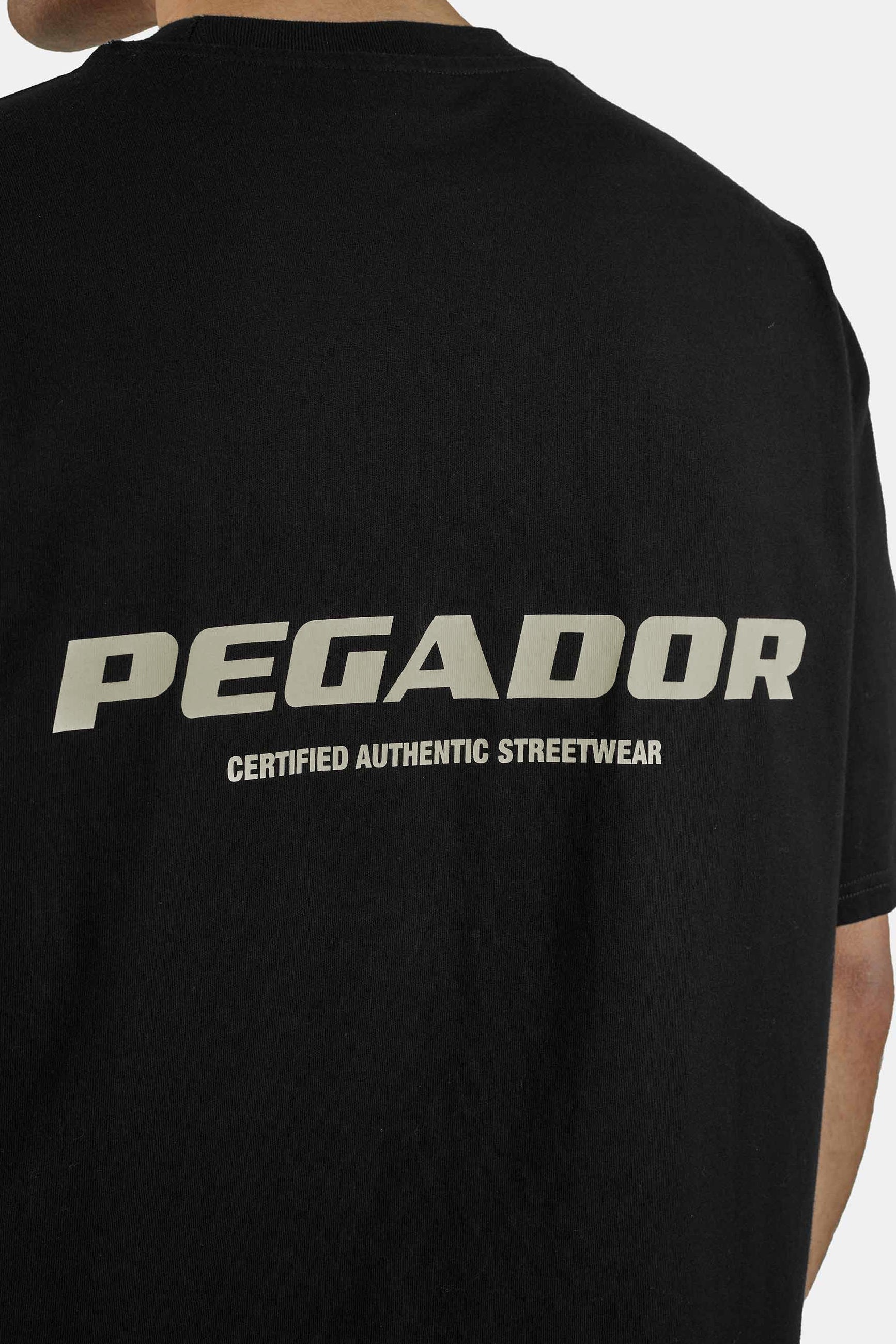 PEGADOR Rundhalsshirt »COLNE LOGO OVERSIZED TEE« Baumwolle, oversize