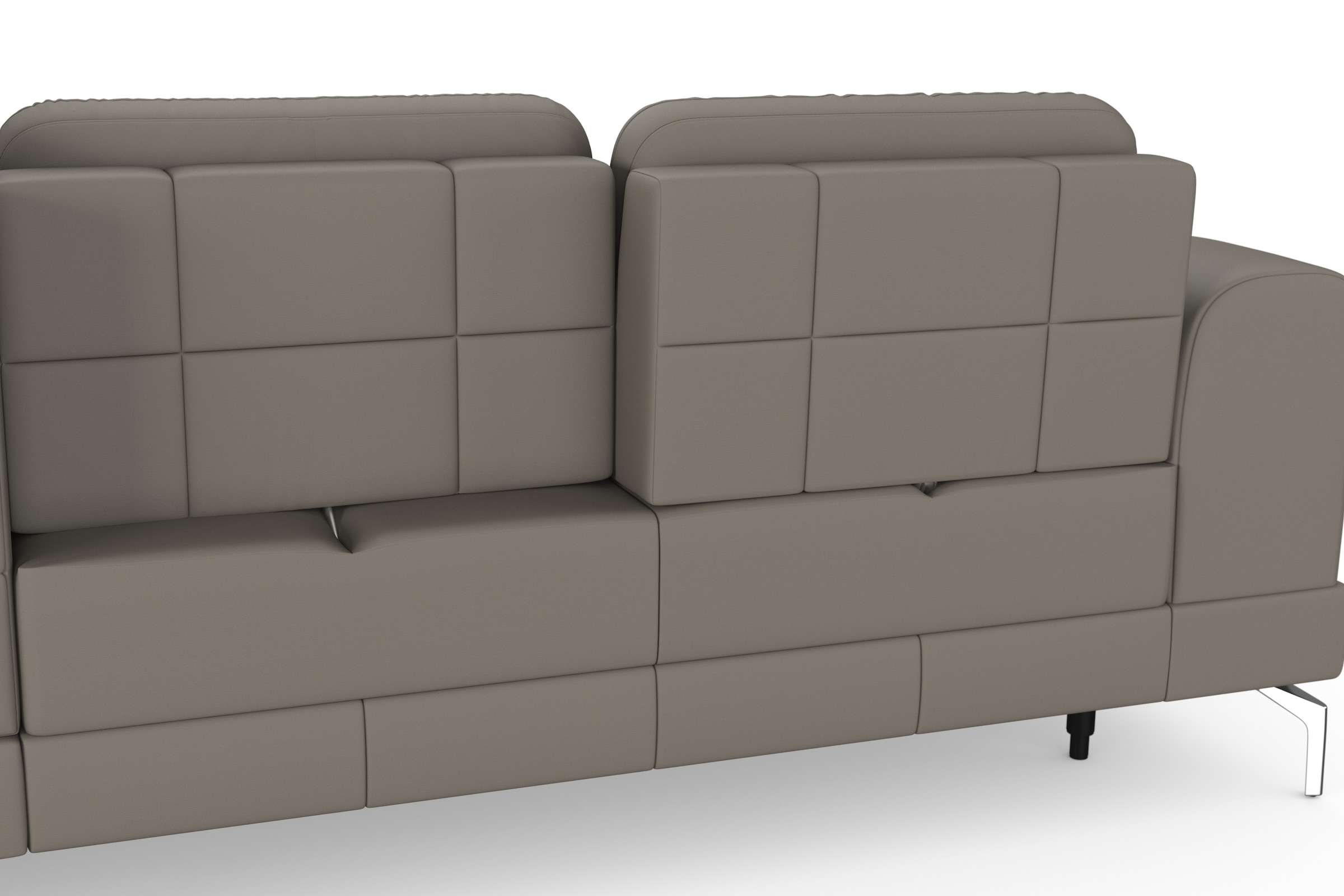sit&more Ecksofa »Bendigo L-Form«, inklusive Sitztiefenverstellung, Bodenfreiheit 15 cm, 2 Fußfarben