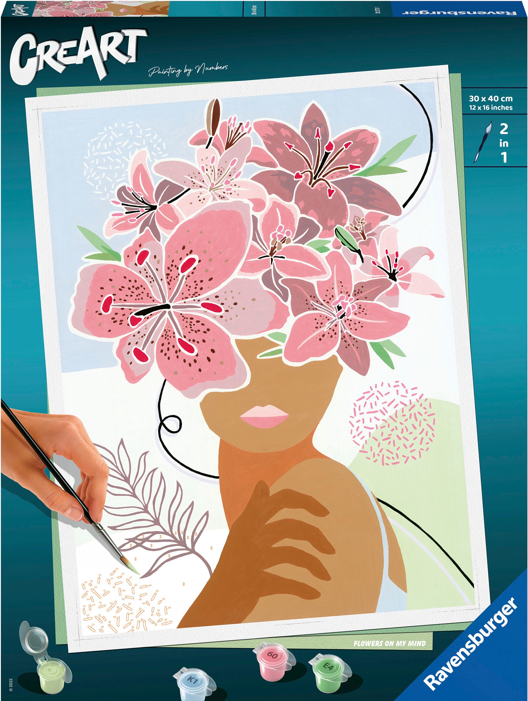 RAVENSBURGER Malen nach Zahlen »CreArt, Flowers on my Mind« Made in Europe bunt