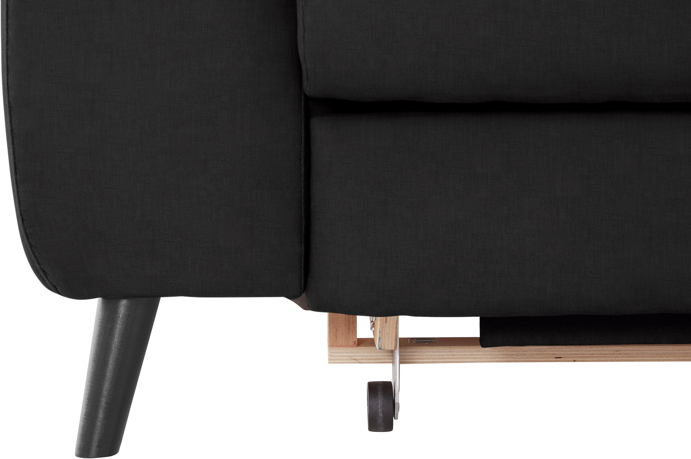 COTTA Ecksofa »Mia L-Form mit 3 Zierkissen«, wahlweise mit Bettfunktion, Bettkasten, Beleuchtung & Wireless-Charger