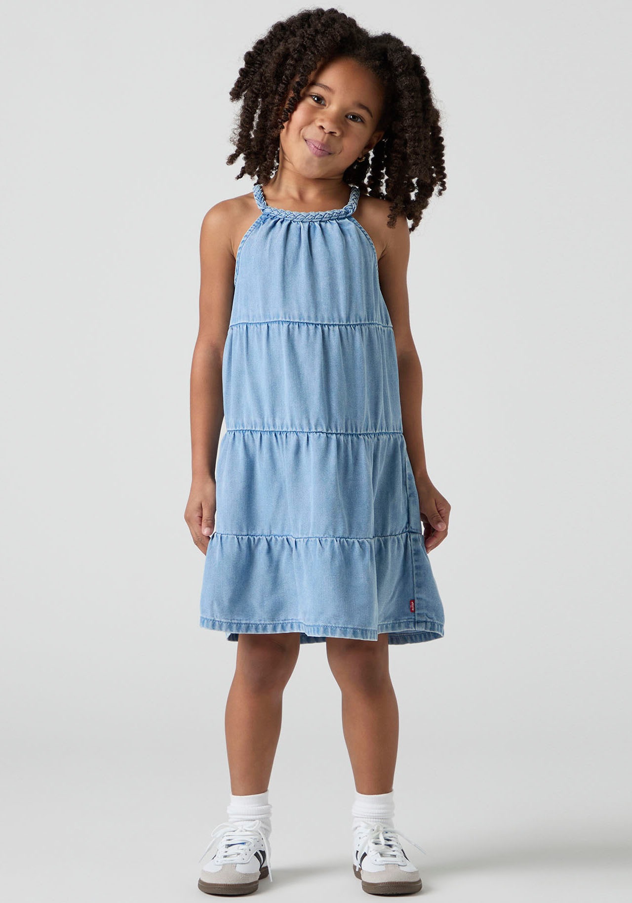 Levi's® Kids Neckholderkleid »LVG HALTER TIERED DRESS«, mit horizontalen Nähten