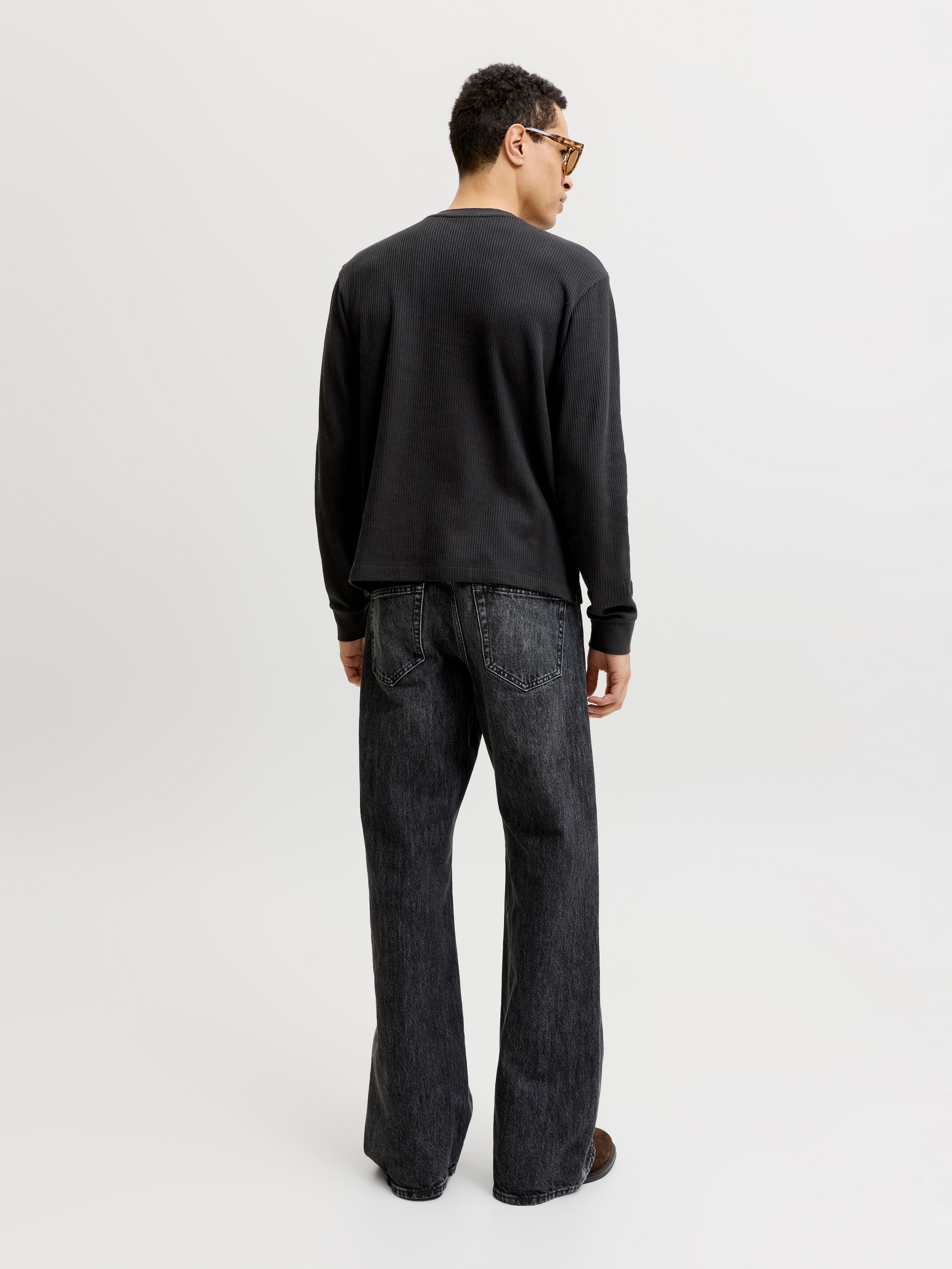 Jack & Jones Langarmshirt »JORCHAMBERI HENLEY LS TEE« Baumwollmischung, regular fit