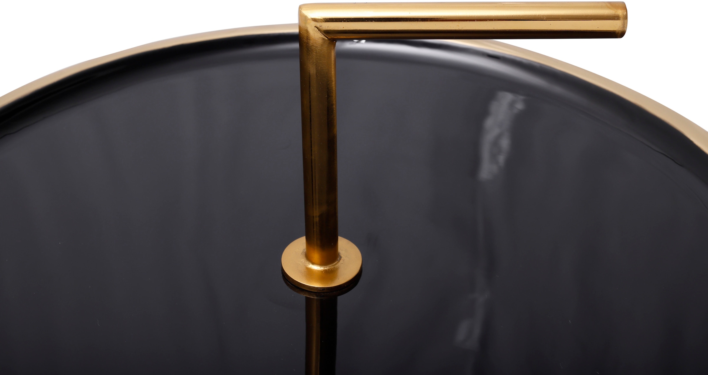 Kayoom Beistelltisch »Art Deco 500, Abstelltisch aus Metall,funktional und stabil«, (1 St.), Dekorativ, mit abnehmbarem Griff (13 cm), Stauraumfunktion