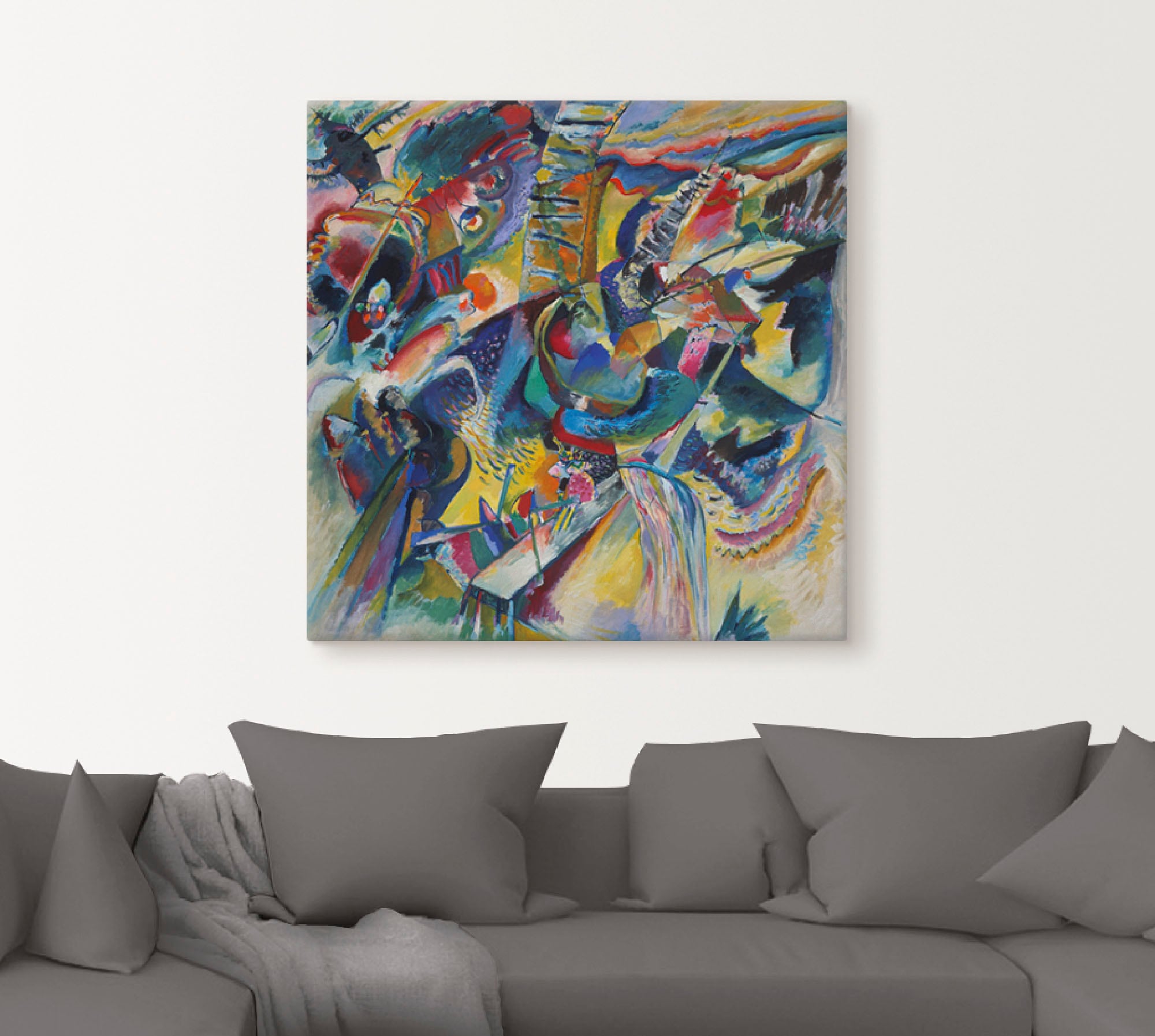Artland Leinwandbild »Improvisation Klamm. 1914«, Gegenstandslos, (1 St.), auf Keilrahmen gespannt