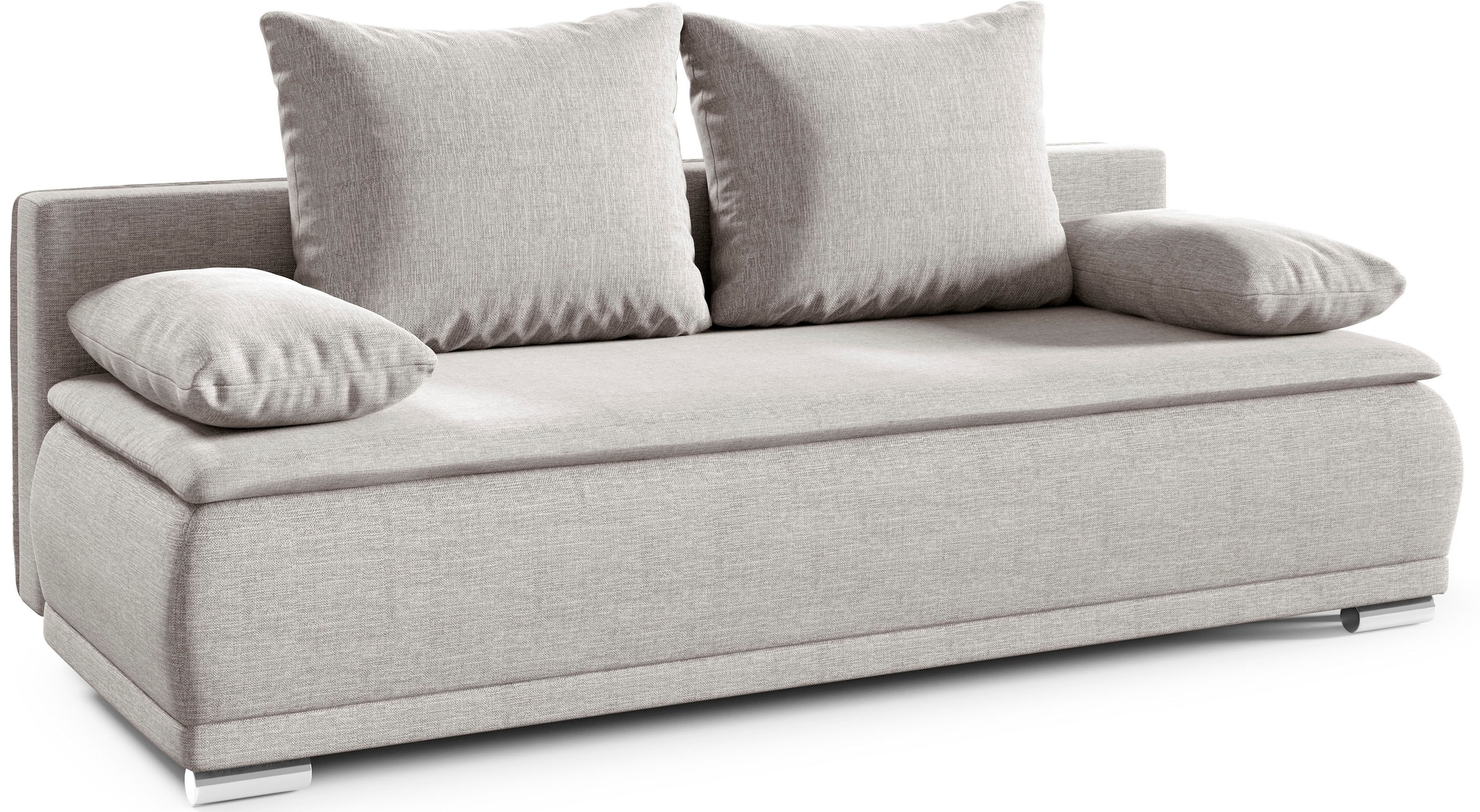 WERK2 Schlafsofa »Biggi, komfortabel und elegant, Breite 206cm,«, 2-Sitzer Sofa & Schlafcouch mit Bettkasten