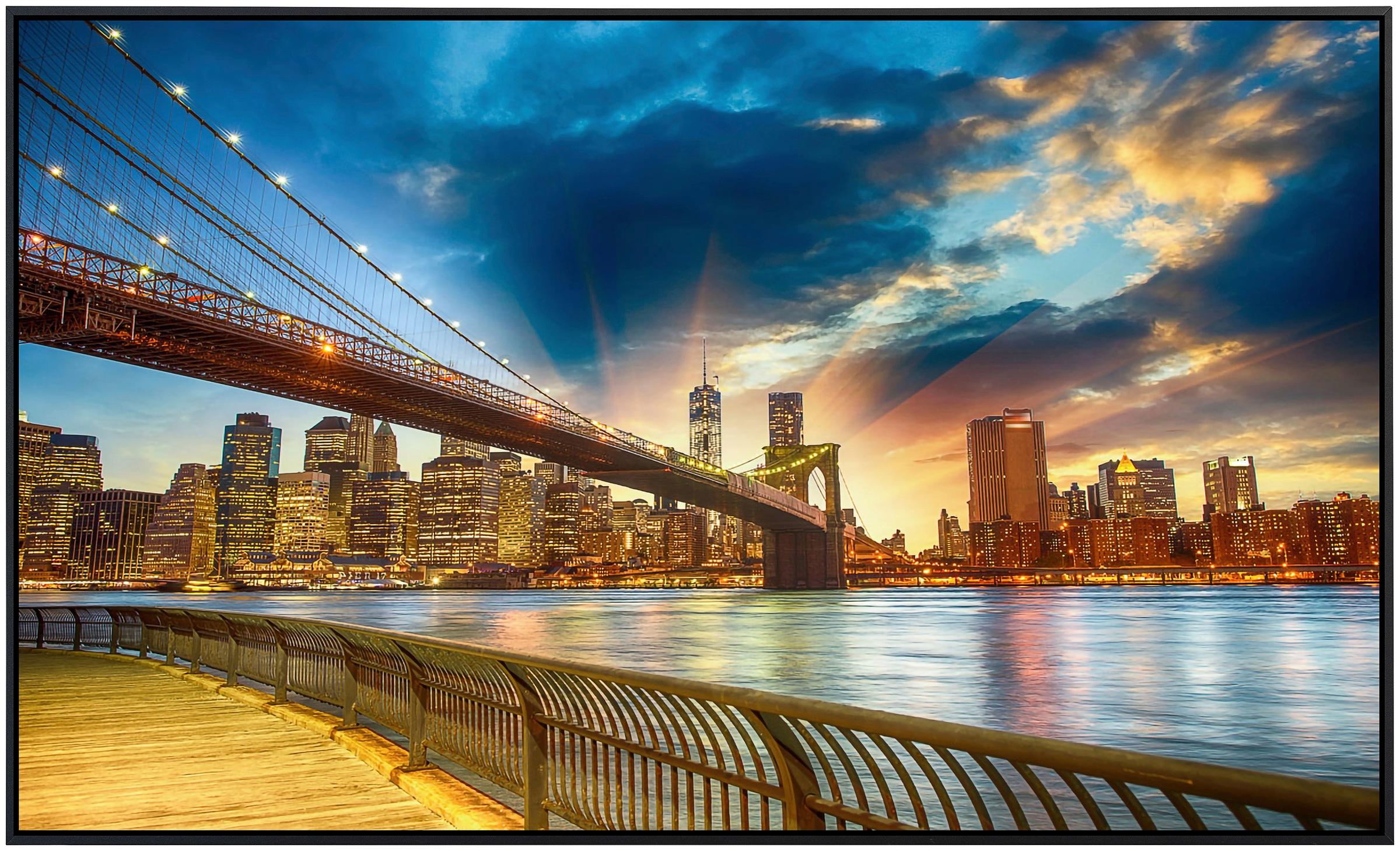 Papermoon Infrarotheizung »Manhattan Sonnenuntergang«, sehr angenehme Strah günstig online kaufen